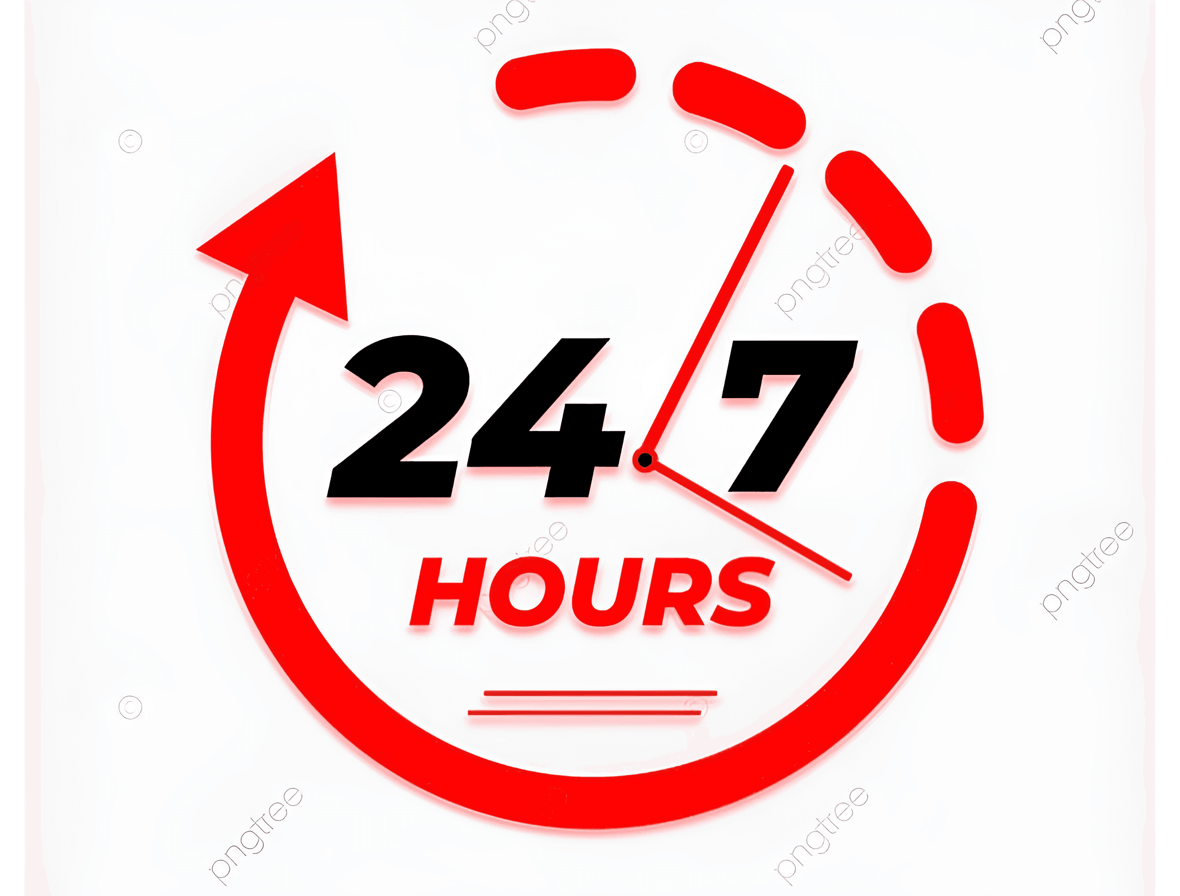 Enhance 24/7 Hours Logo: Sharpen & Remove Watermarks