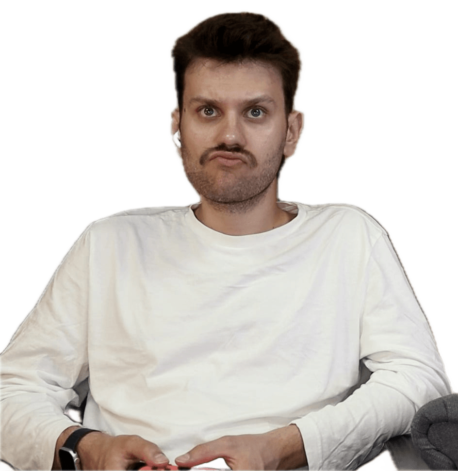 AI Background Removal: Man in White Shirt, Perfect Cutout