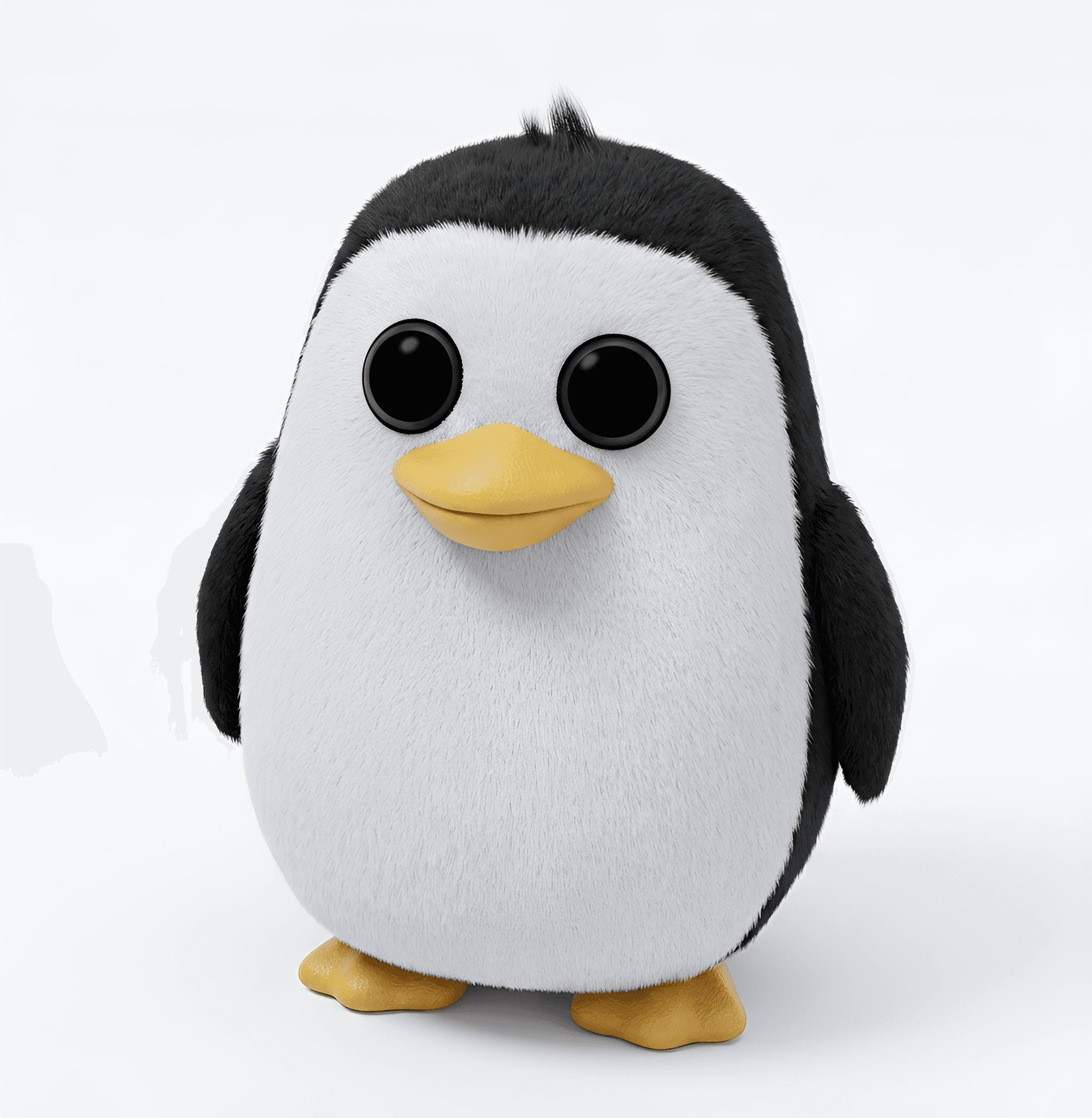 AI Enhanced Penguin: From Simple Render to Detailed Fur