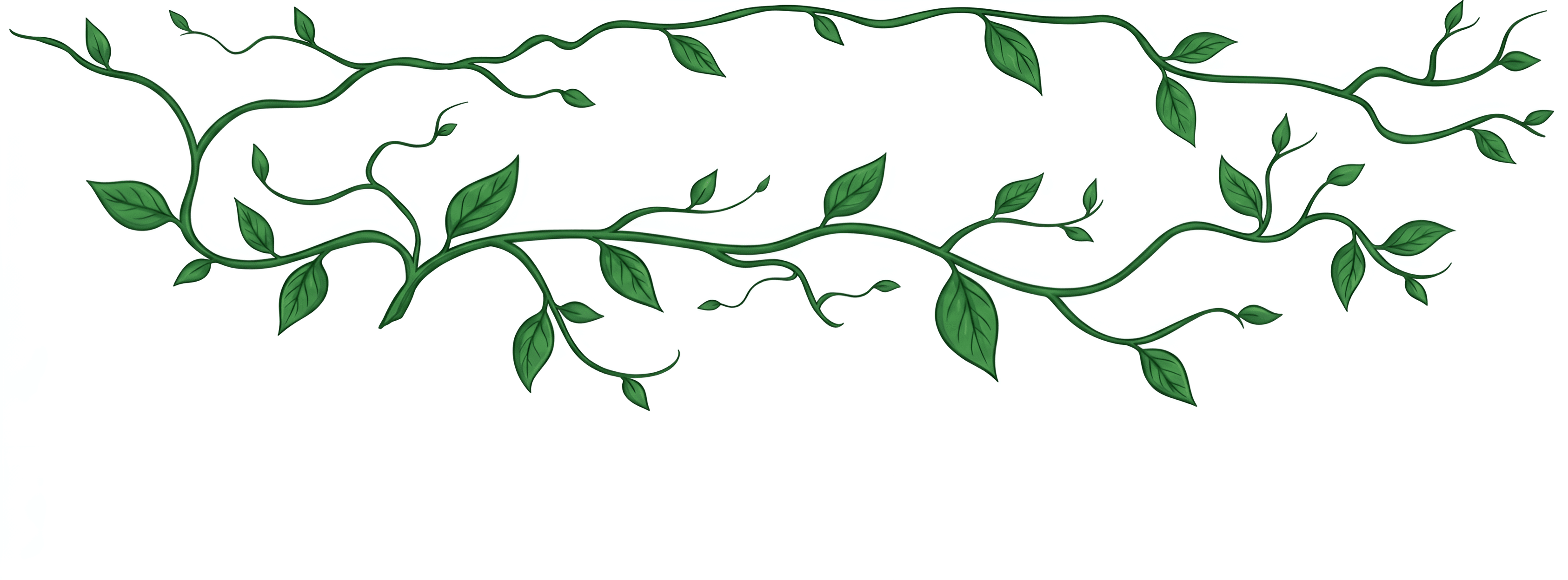 AI Enhanced Vine Illustration | Sharpen & Detail Green Leaves