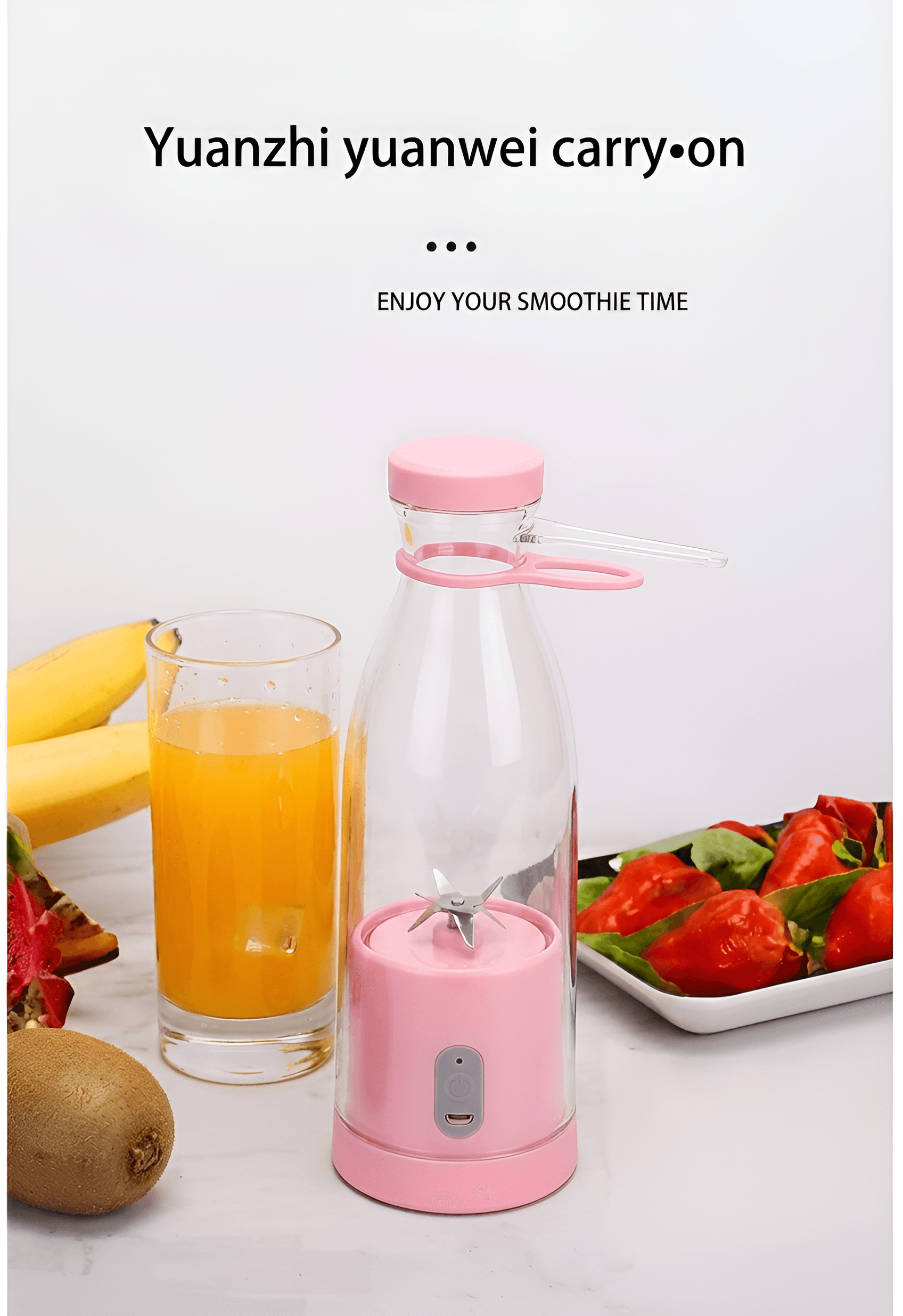 AI Image Enhancement for Portable Blender Product Photos
