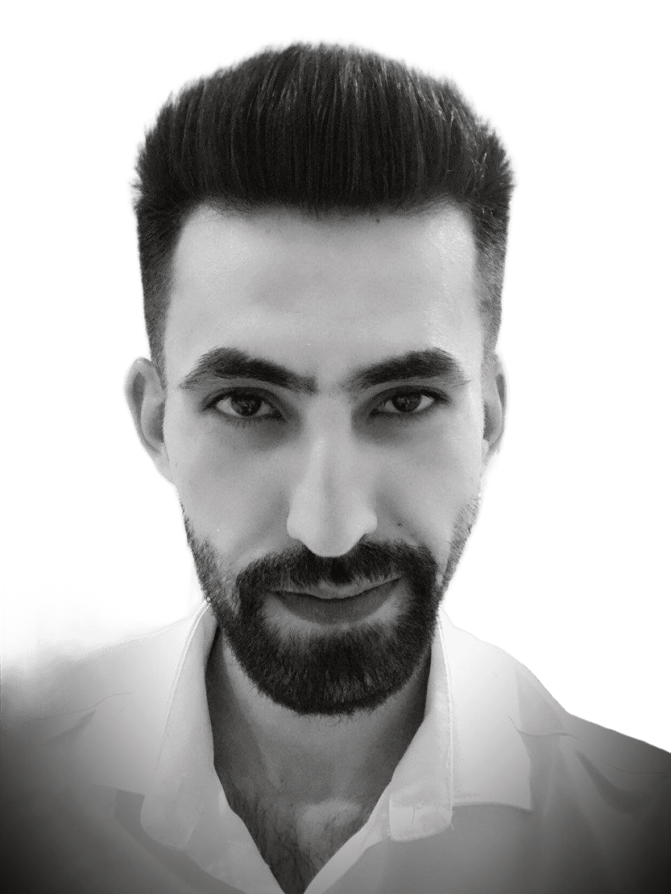 AI Removes Background from Black & White Portrait | BgRemovit