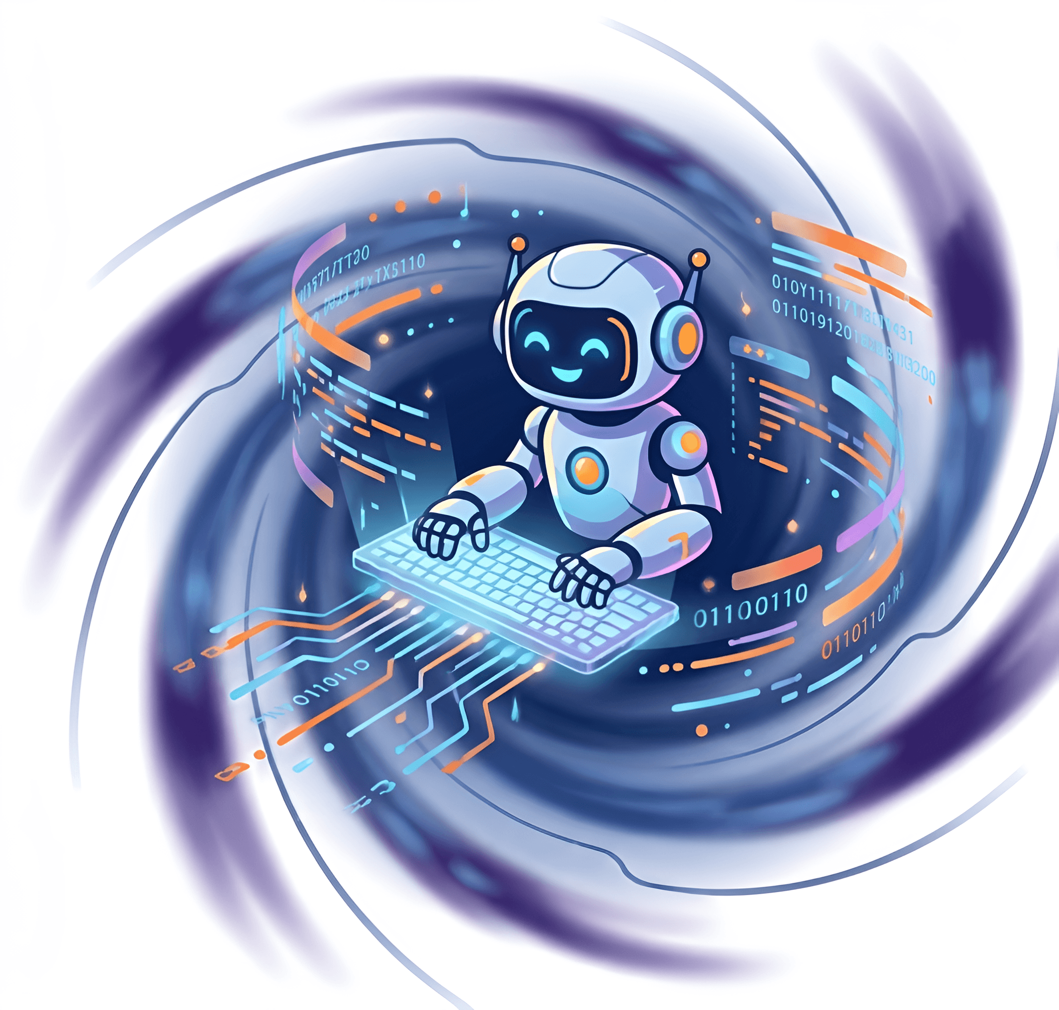 AI Robot Illustration Upscale | Enhance Digital Art Clarity