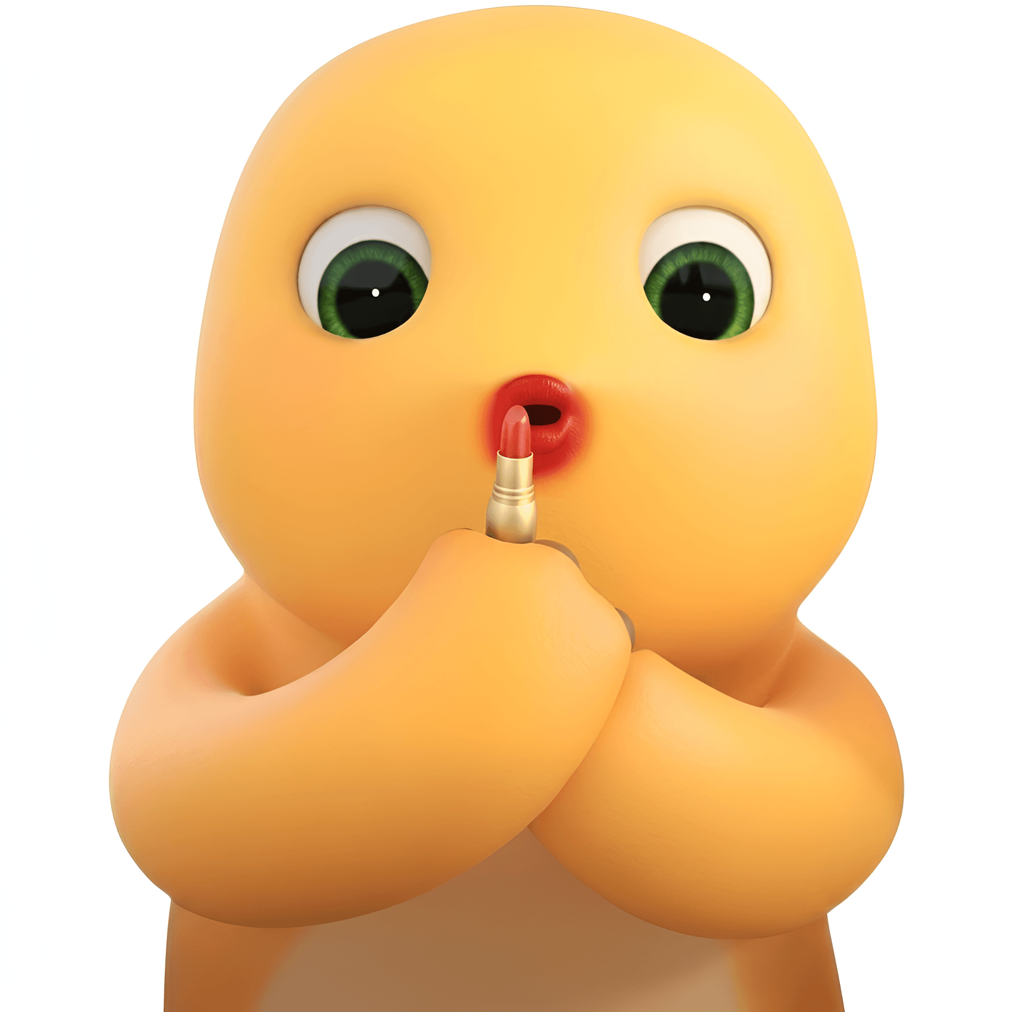 AI Image Upscaler: Cartoon Character Lipstick to HD Clarity