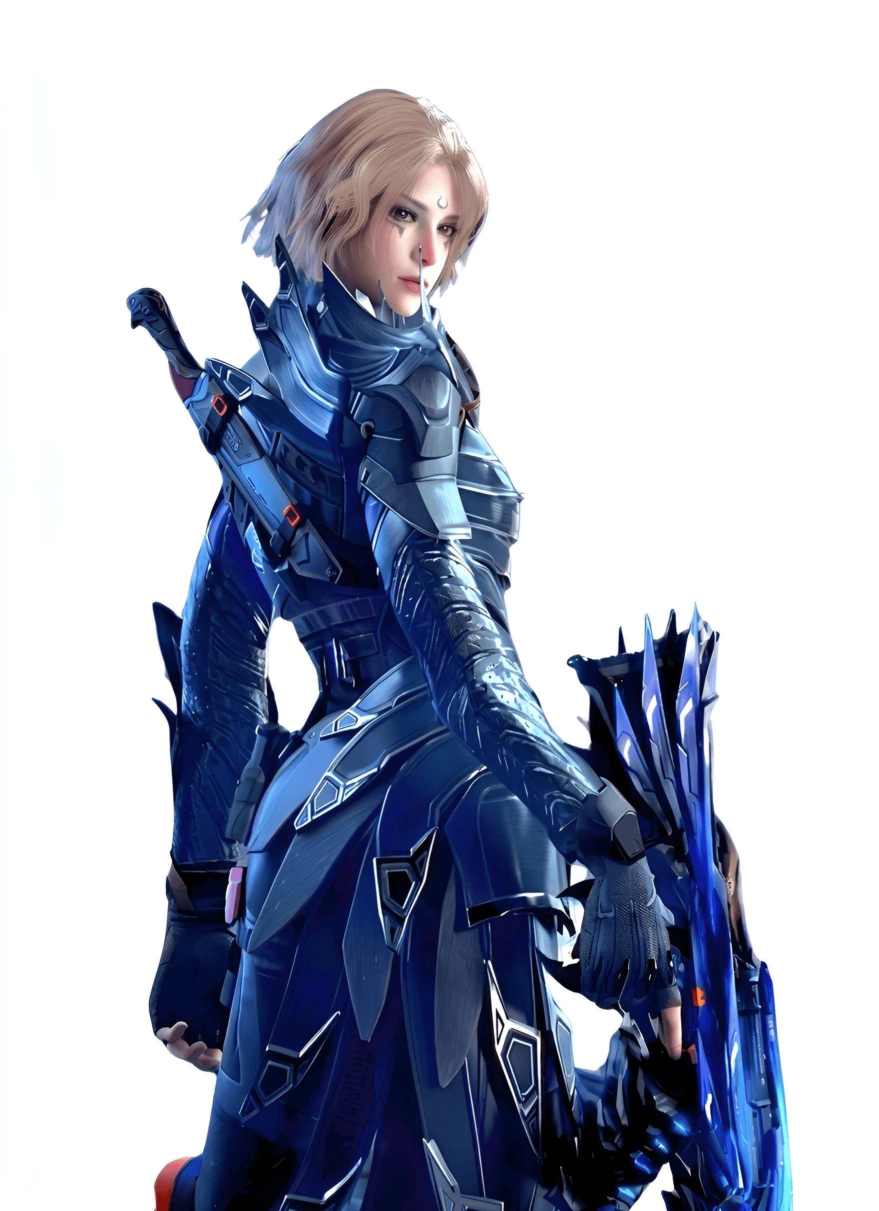 Unleash Every Detail: AI Enhances Fantasy Warrior Character