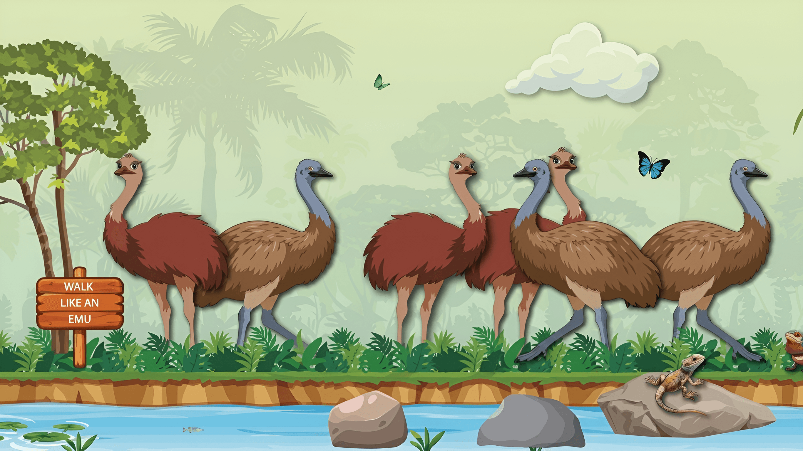 Upscale Emu Cartoon Image | Sharpen & Enhance Illustrations