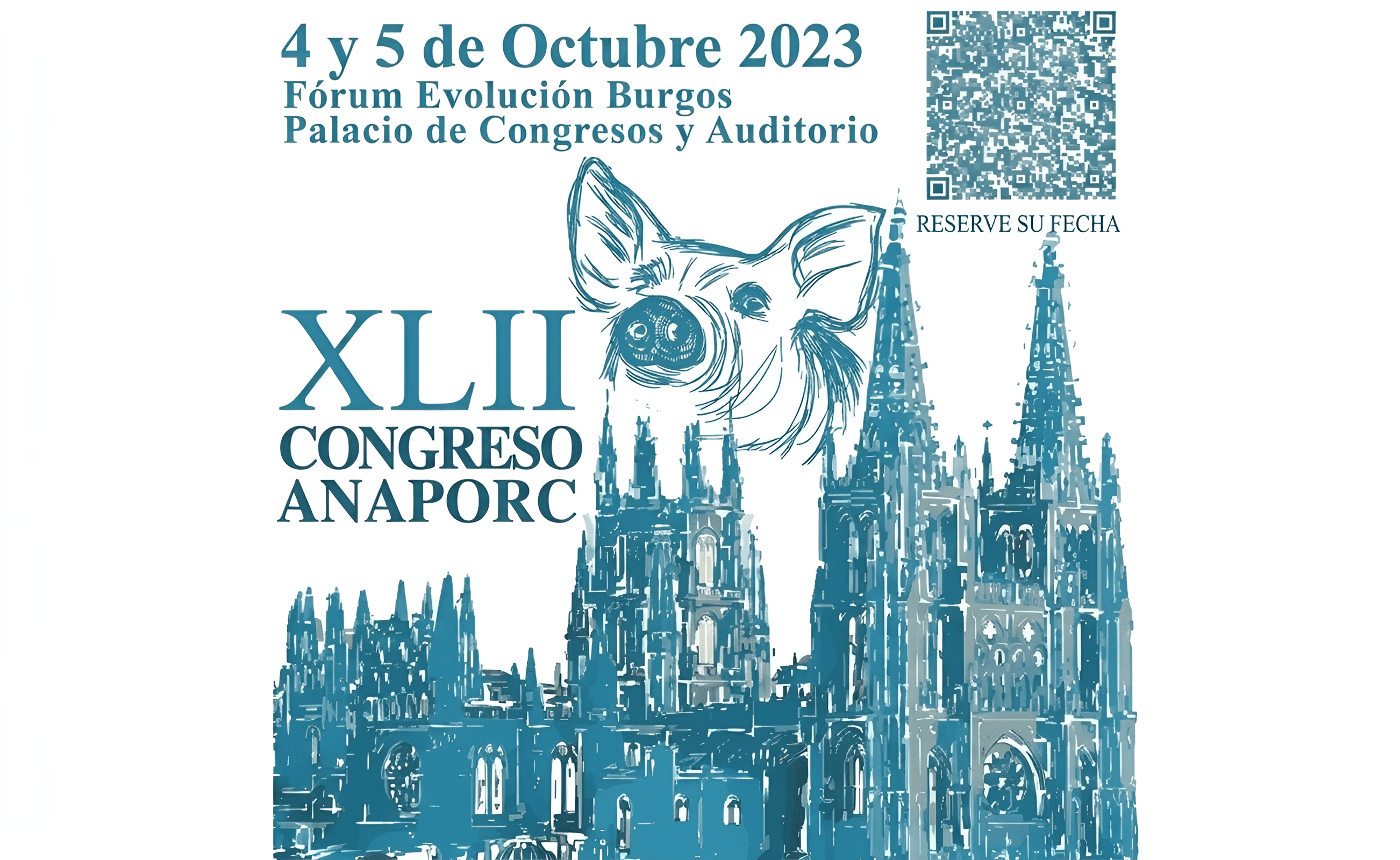 Upscale ANAPORC Congress Poster | Sharpen QR Code & Text - BgRemovit
