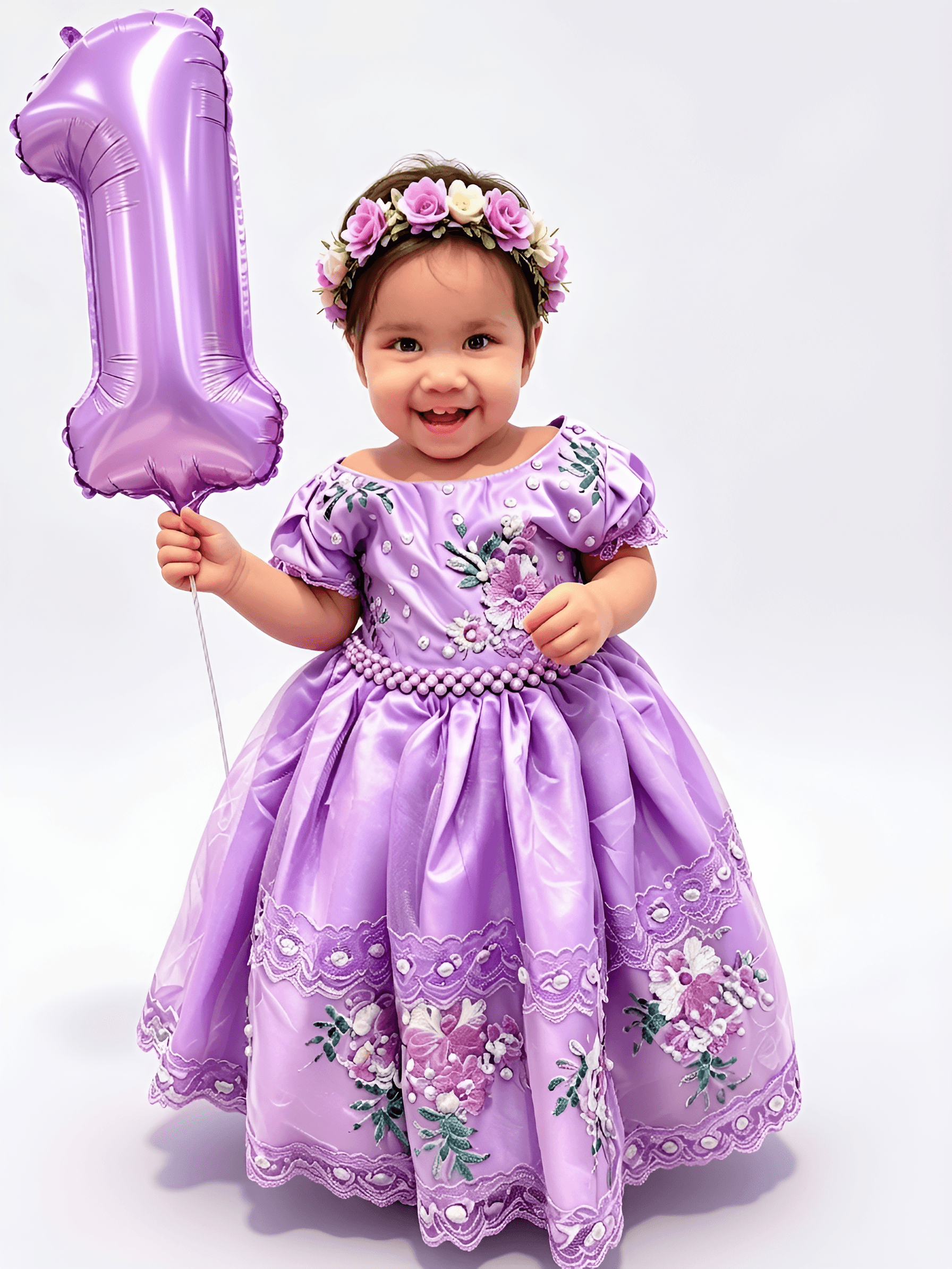 Sharpen Baby's 1st Birthday Photo | AI Image Enhancer
