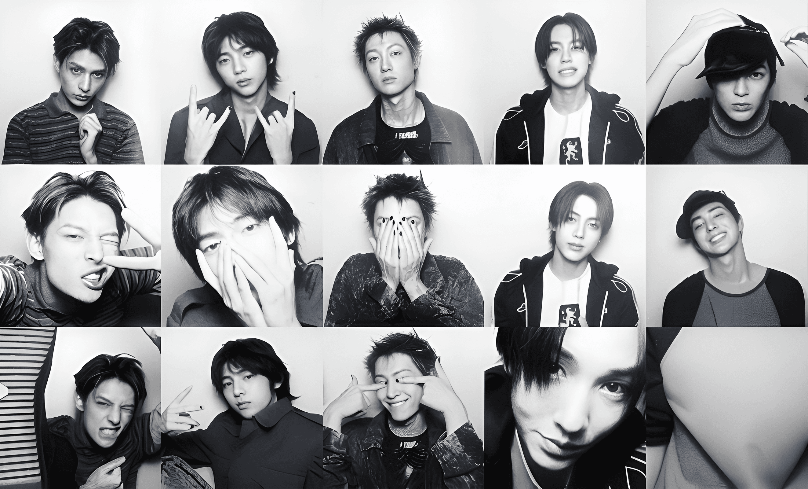 AI Image Enhancer: Upscale Black & White Photo Booth Portraits