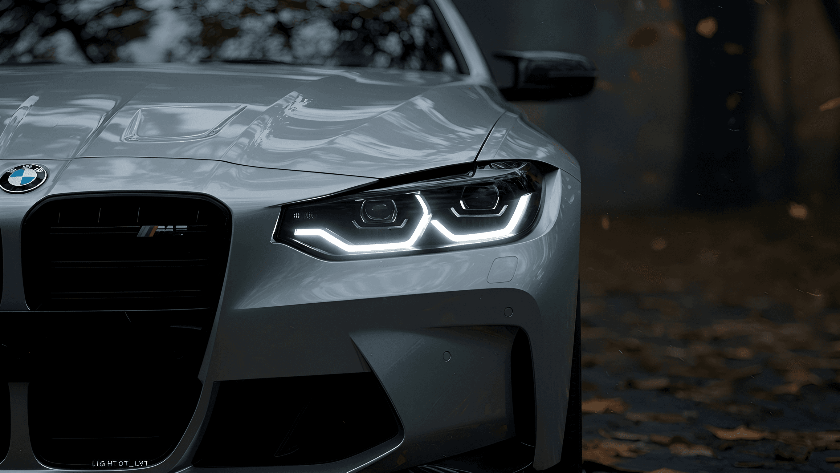 AI Image Upscaling: Sharpening BMW M4 Headlight Details