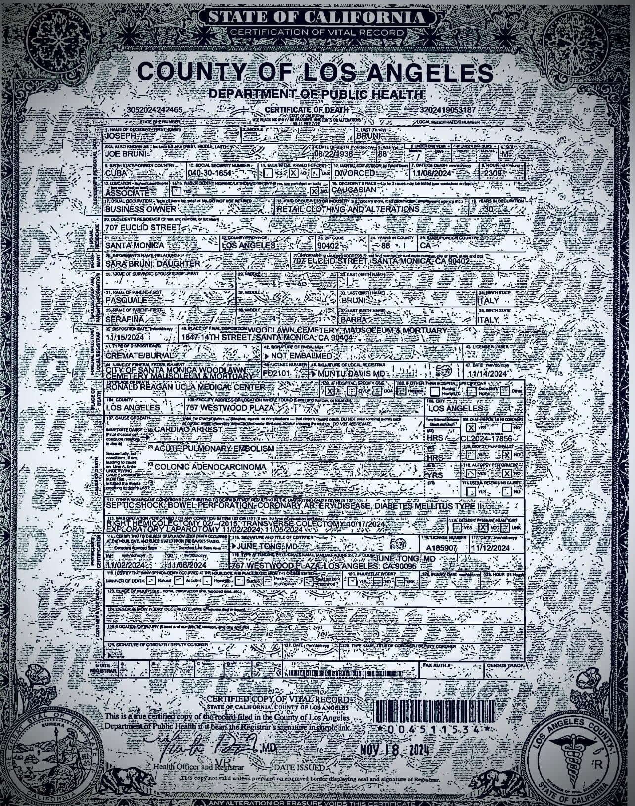 Before — original input