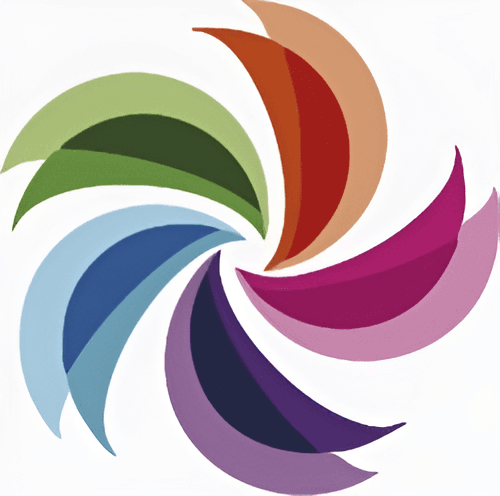 Enhance Colorful Spiral Logo | AI Image Upscaling & Sharpening