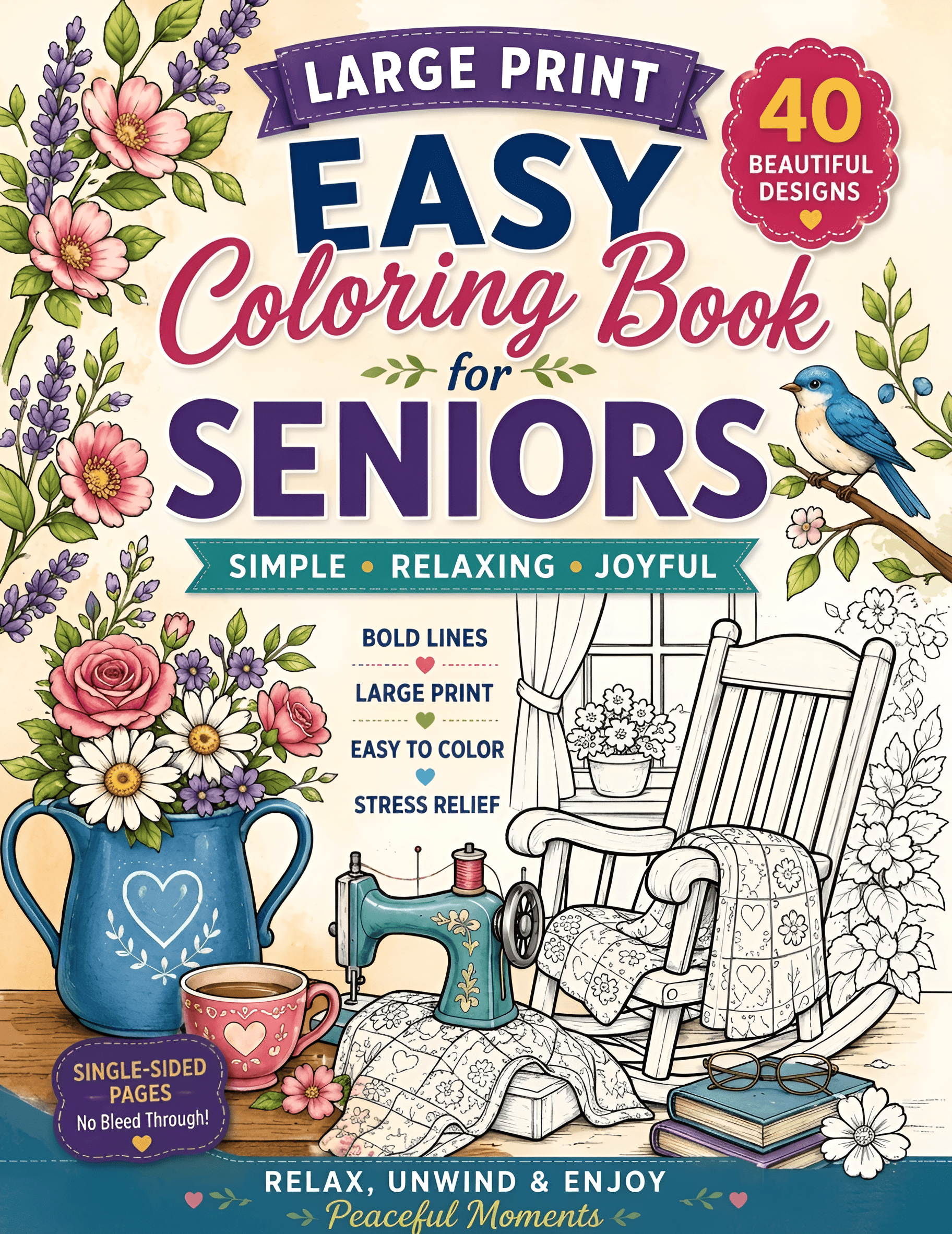 Sharpen Coloring Book Cover | AI Image Enhancer for Print