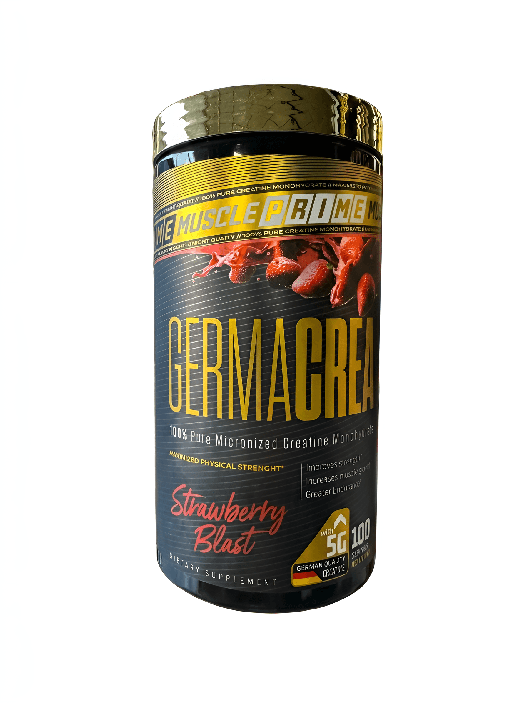 AI Image Enhancer: Sharpen Creatine Jar Product Photo Details