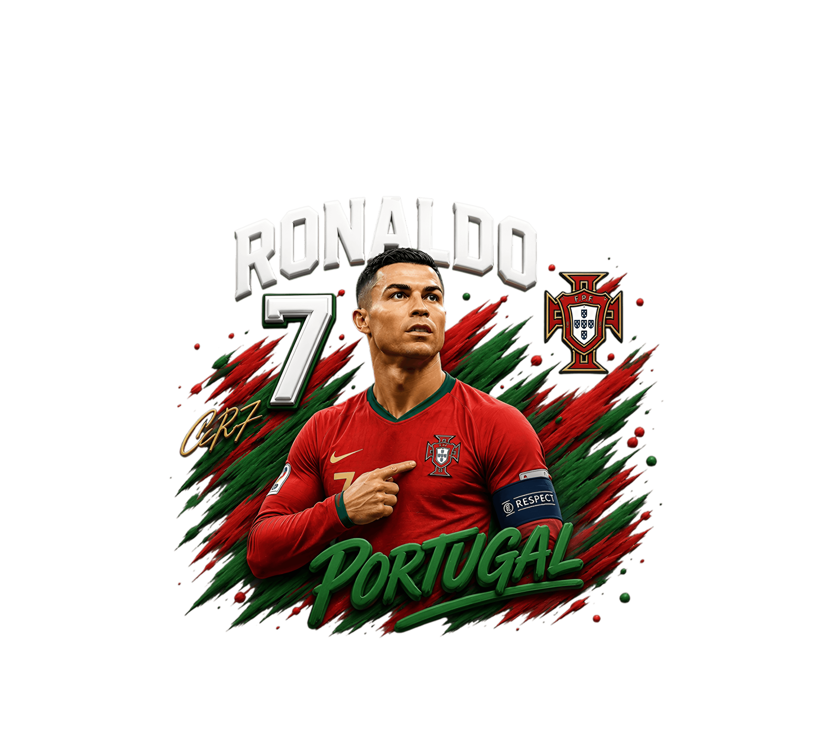 AI Enhancement That Preserves Perfection: Cristiano Ronaldo Art