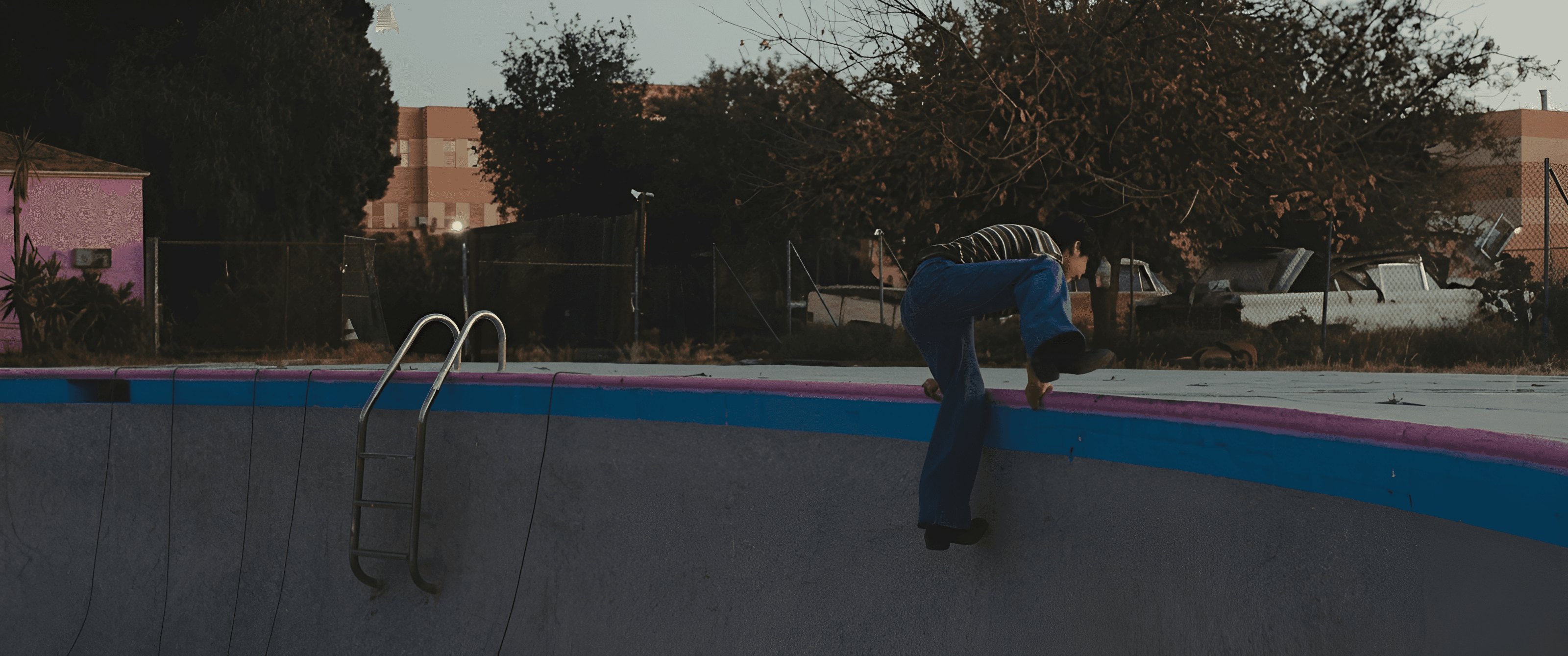 Enhance Empty Pool Photo | Sharpen Urban Scene Details with AI