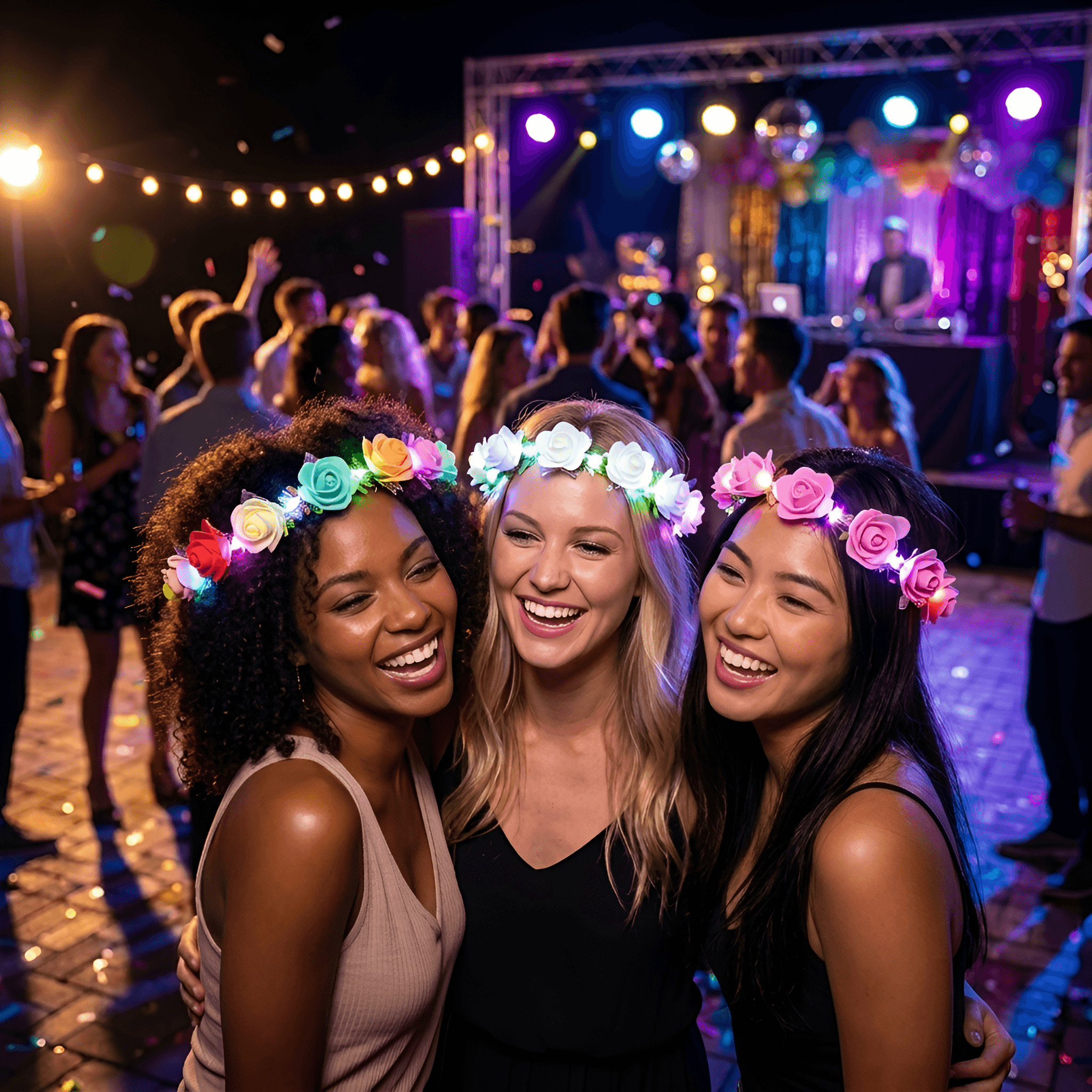 Bring Every Detail to Life: AI Enhancement for Your Night Party Photos