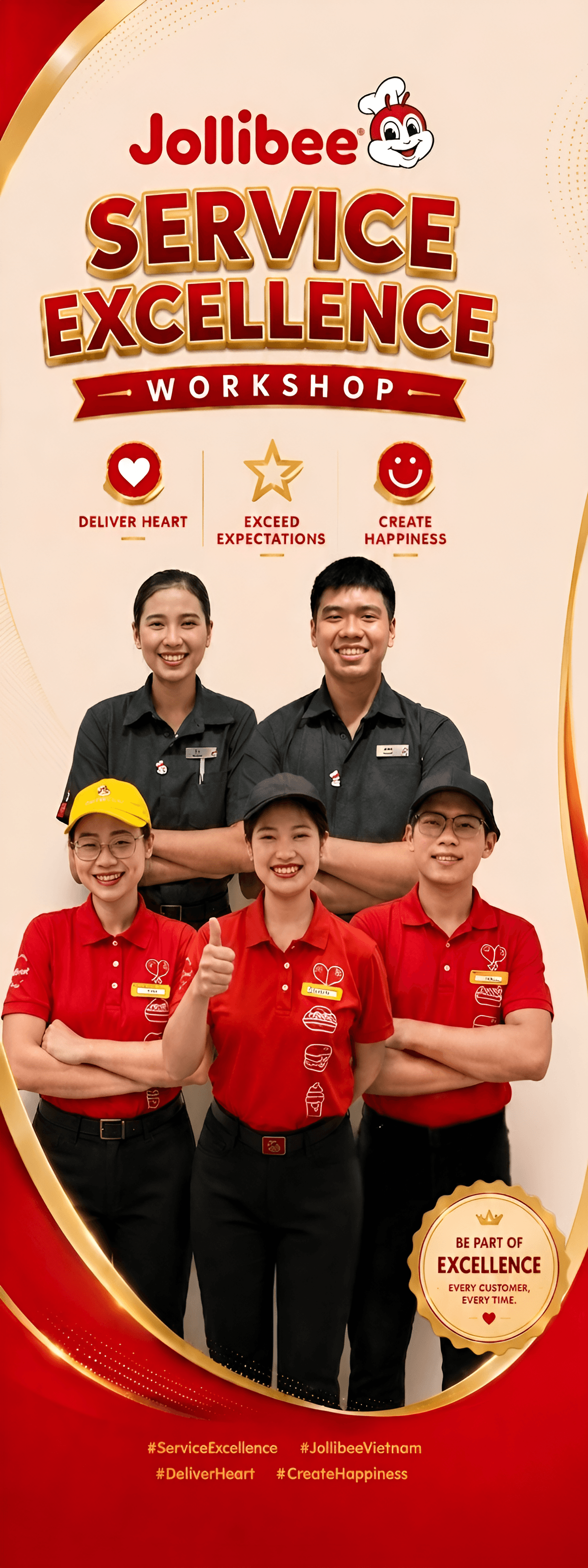 Jollibee Service Photo Enhanced | AI Image Upscaler