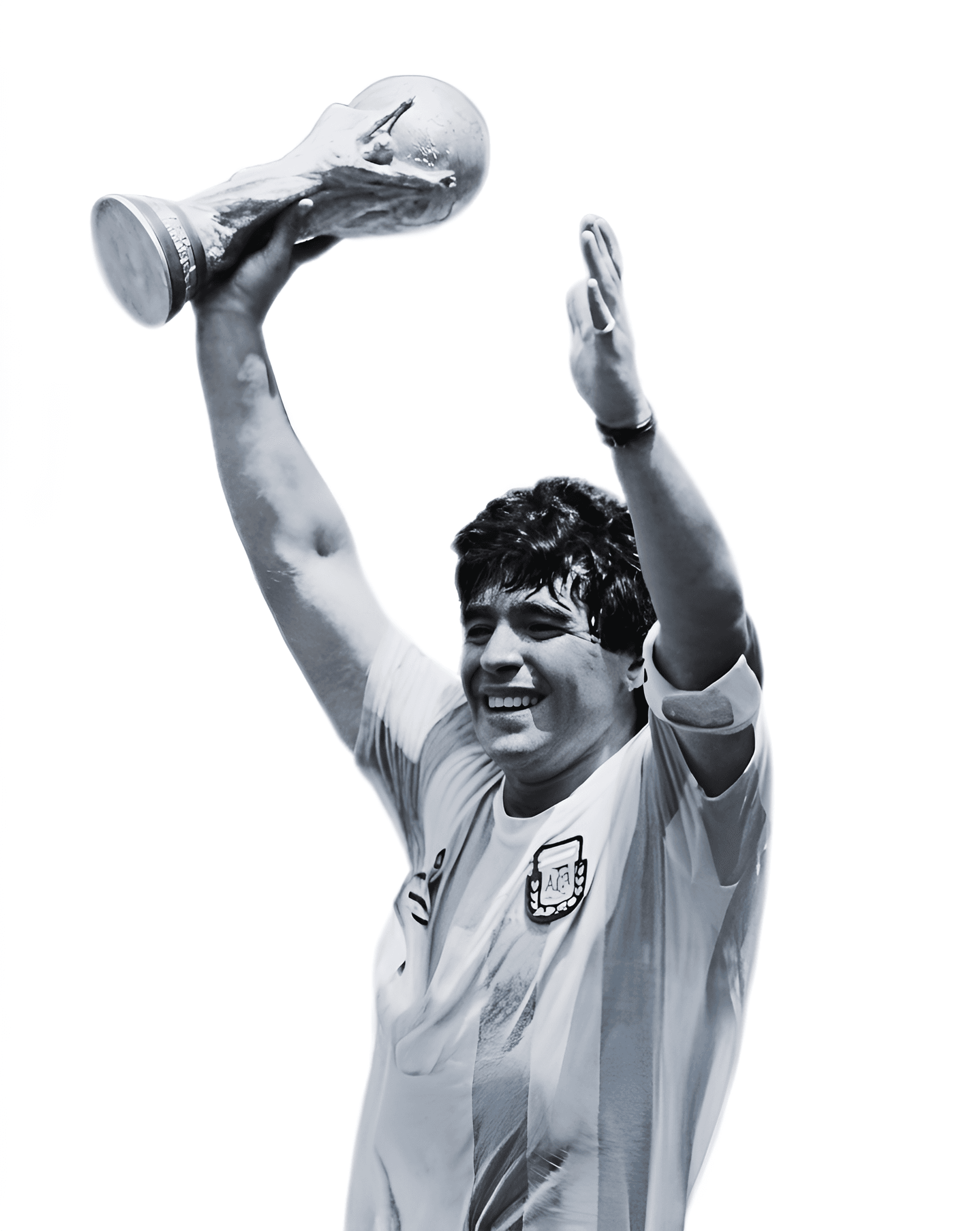 AI Image Enhancement: Maradona World Cup Photo Upscale