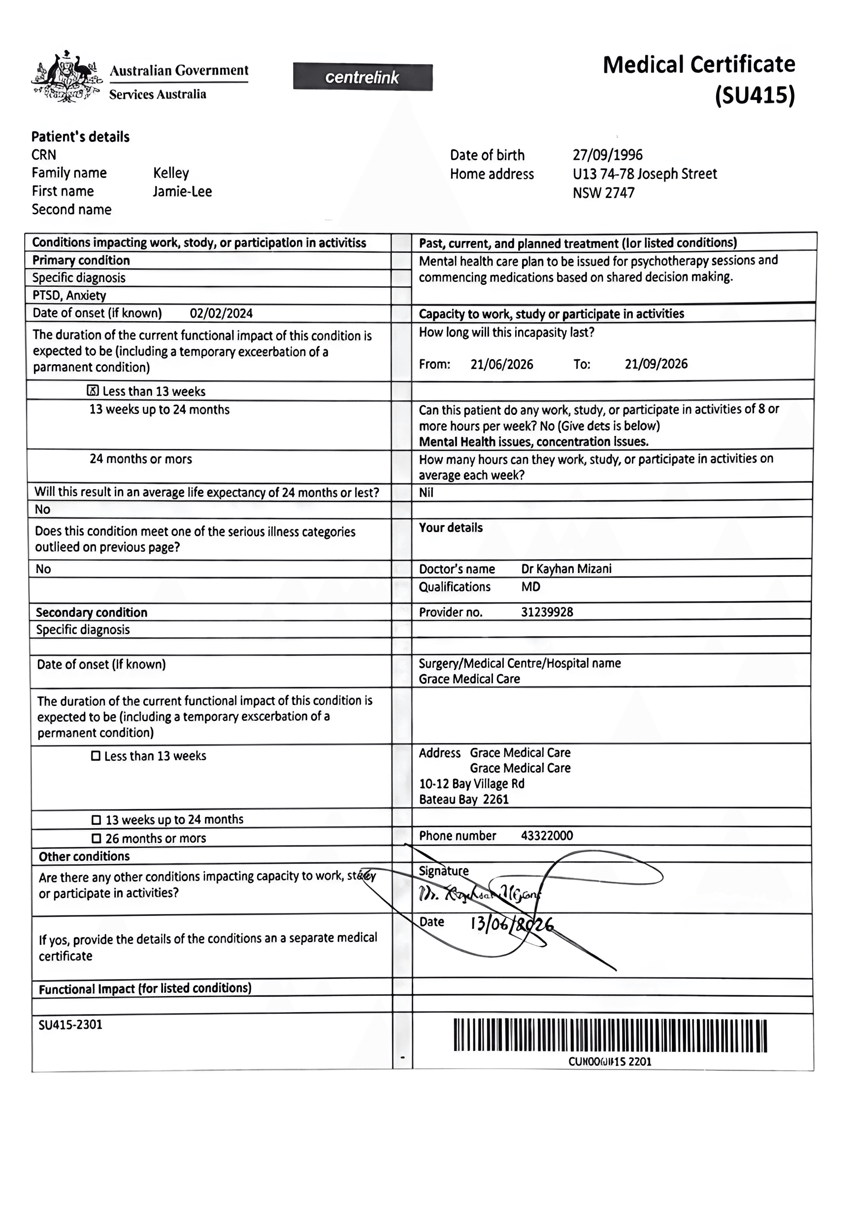 Crystal-Clear Medical Certificates, Instantly.