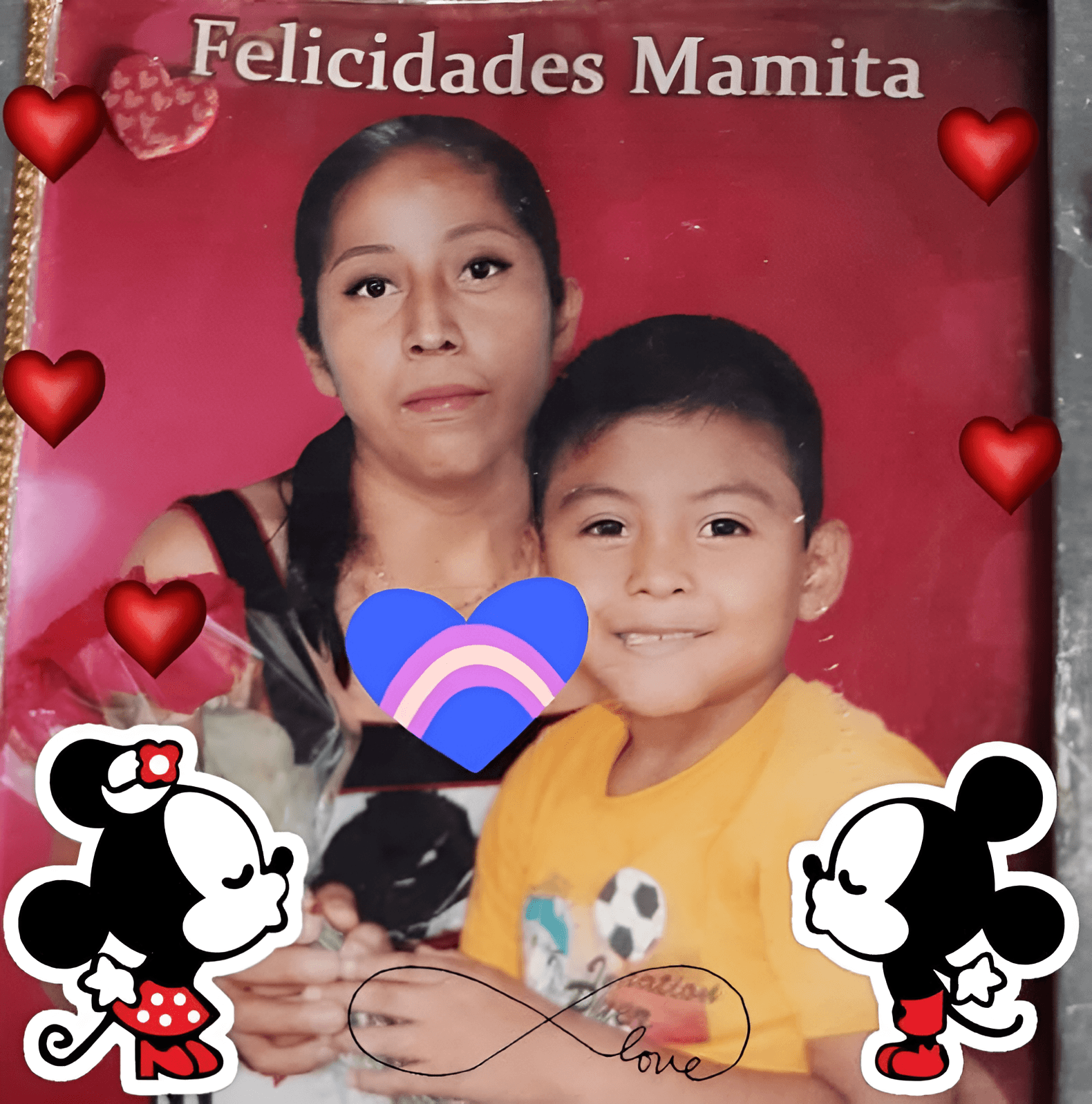Enhance Blurry Family Photo | AI Image Upscaler for Mother & Child
