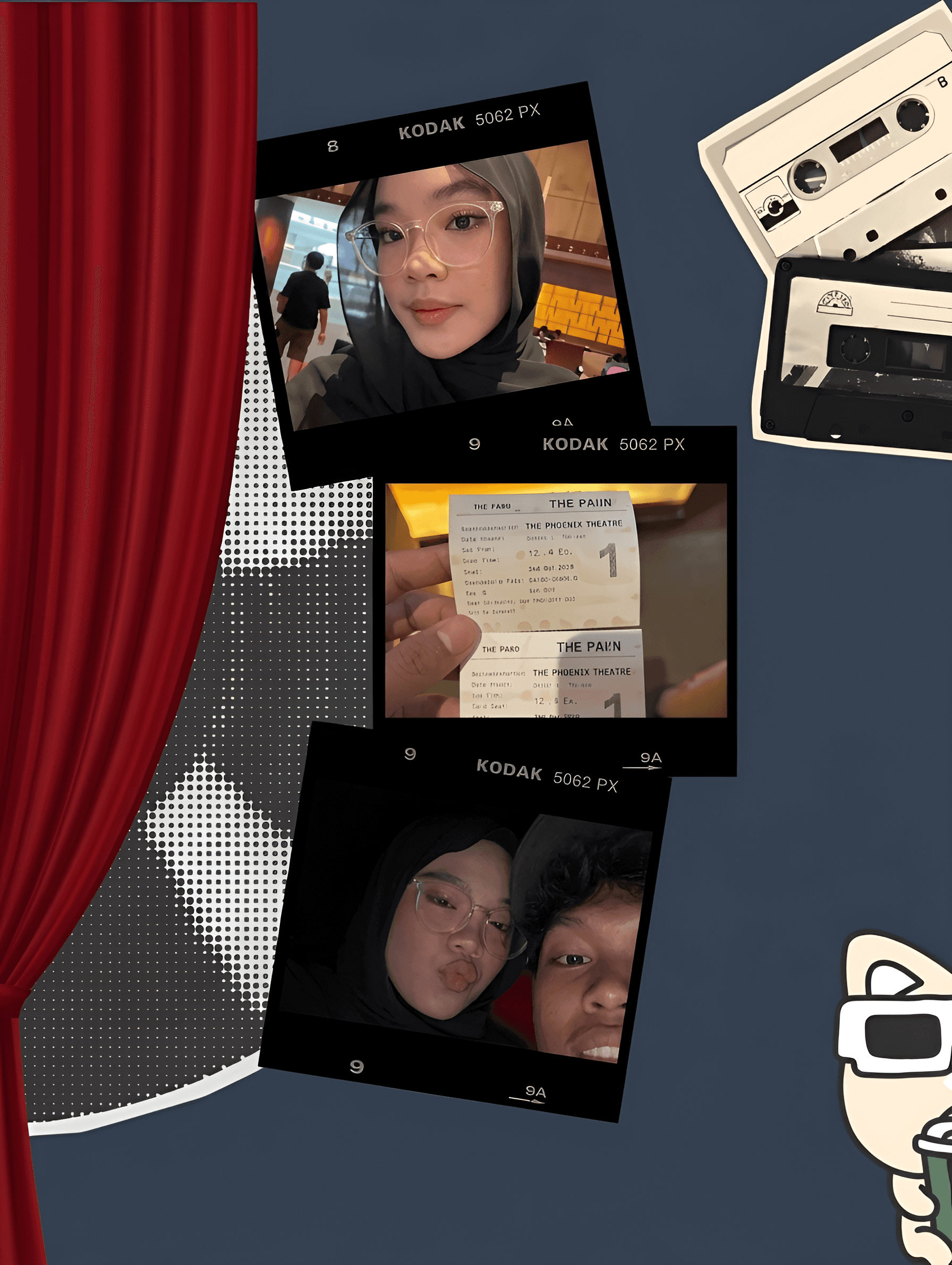 Sharpen Movie Night Photos & Vintage Collage | BgRemovit AI Enhancer