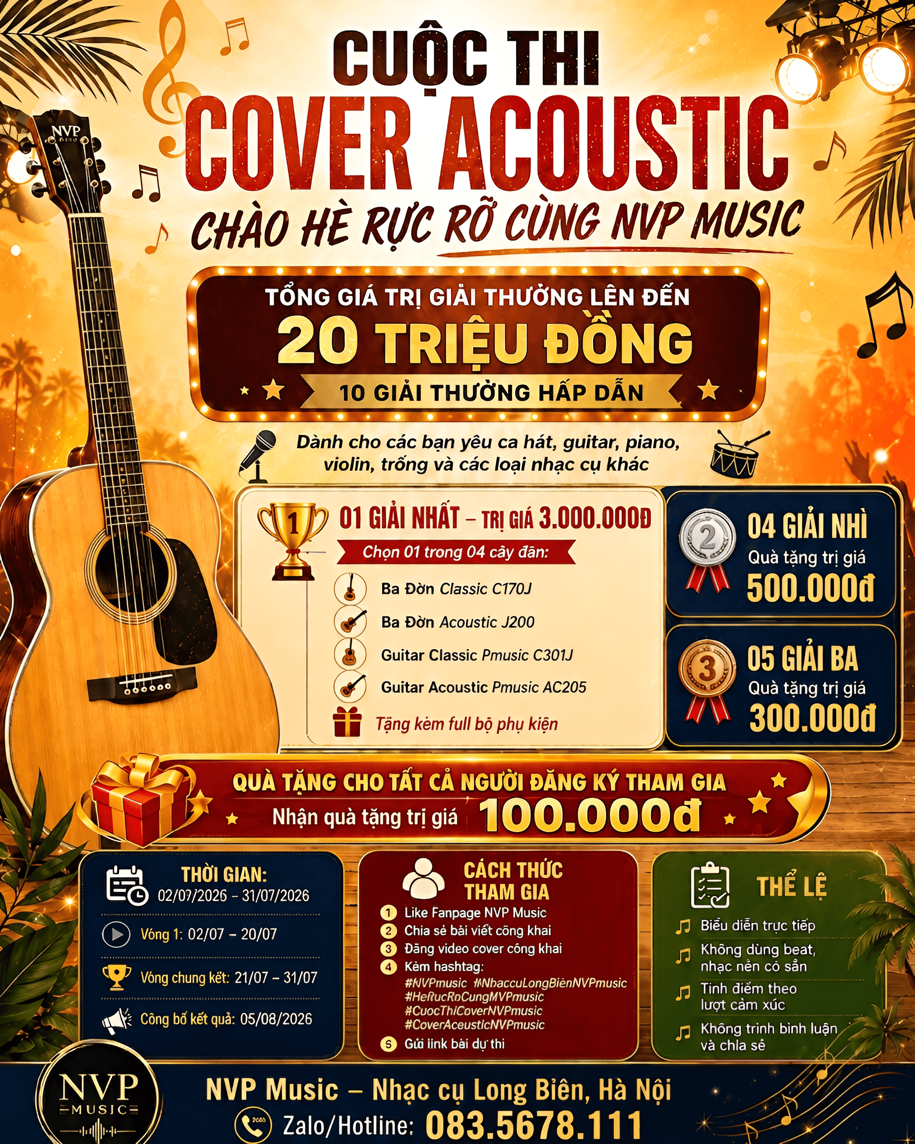 Crystal-Clear Details: Enhancing a Music Competition Poster