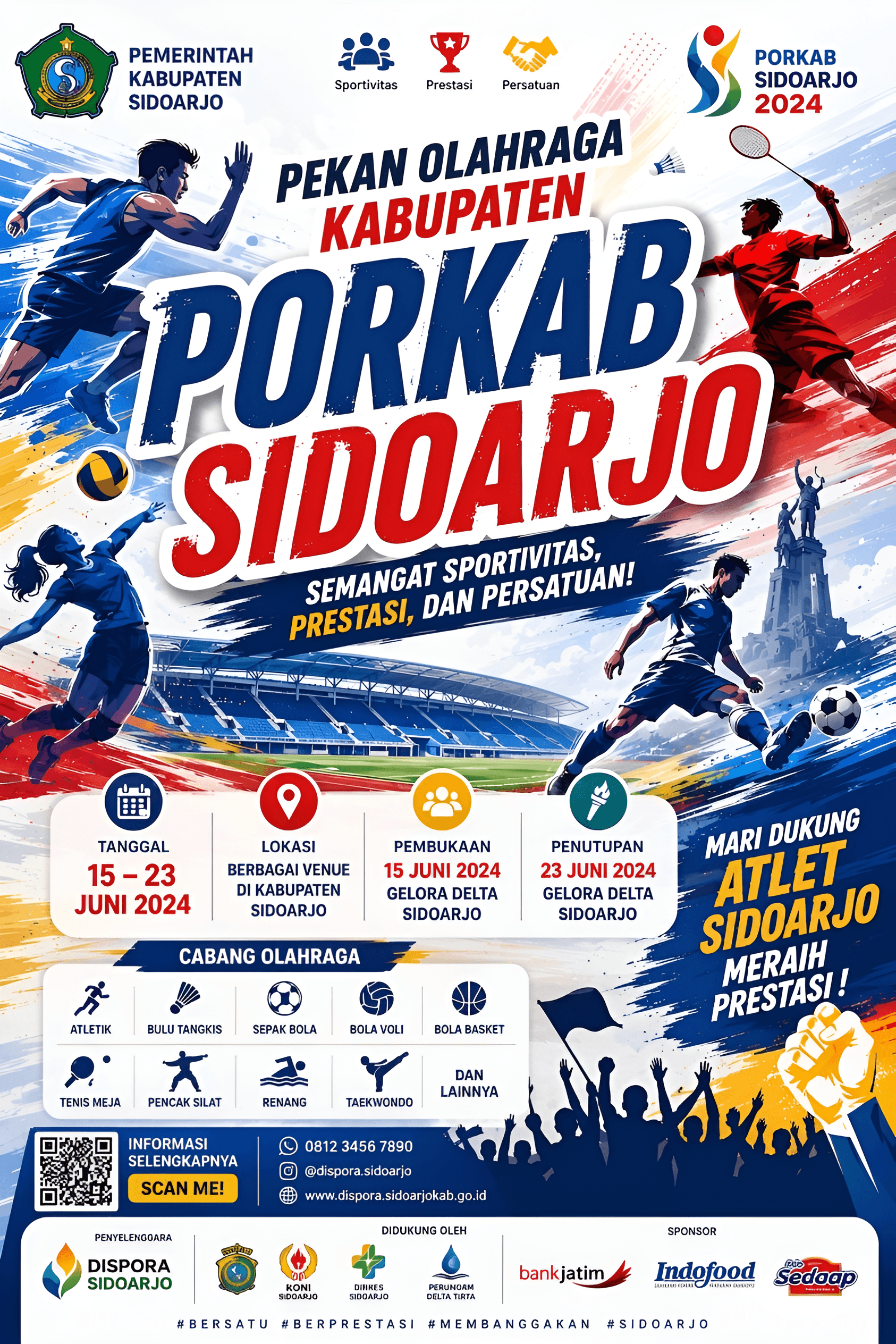 Bringing Clarity to the PORKAB Sidoarjo Sports Poster with AI Enhancement
