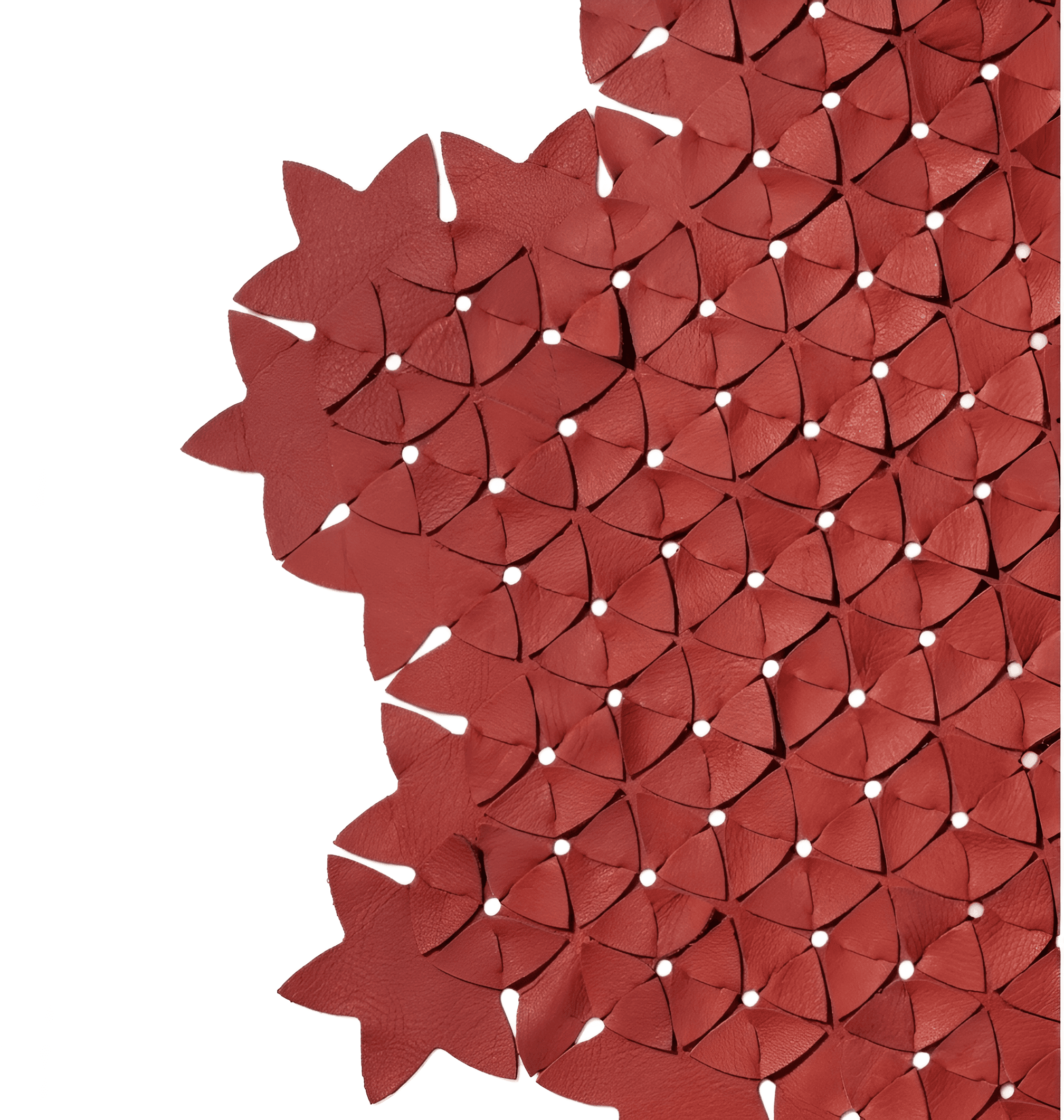 Sharpen Red Textured Fabric with AI Image Enhancer