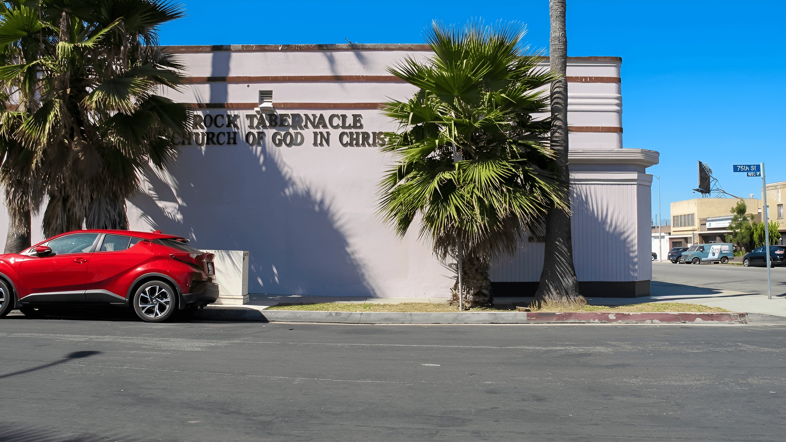 Image Enhancement: Upscale Church Building Street Photo