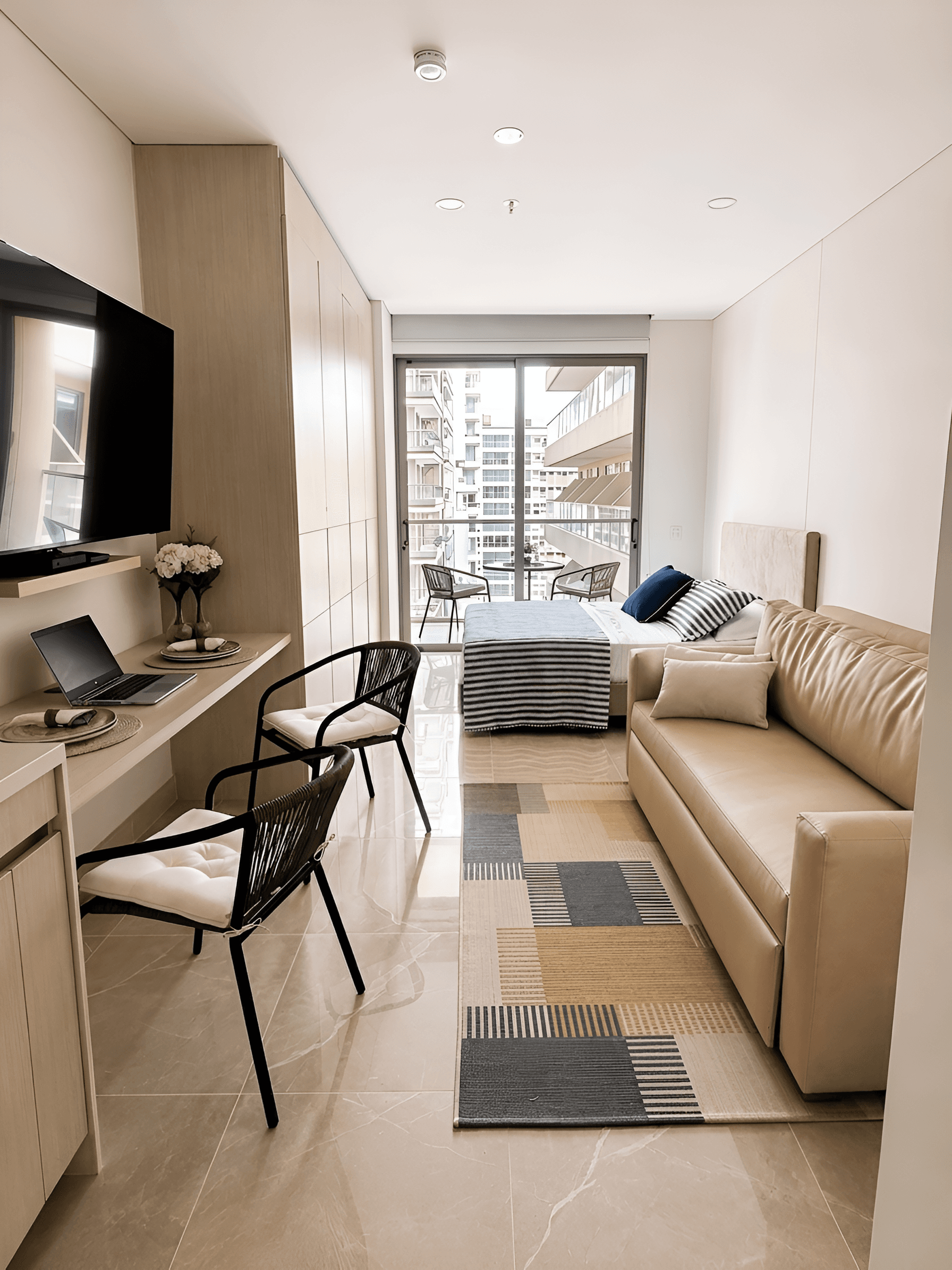 Enhance Studio Apartment Photo | AI Image Upscaling & Sharpening