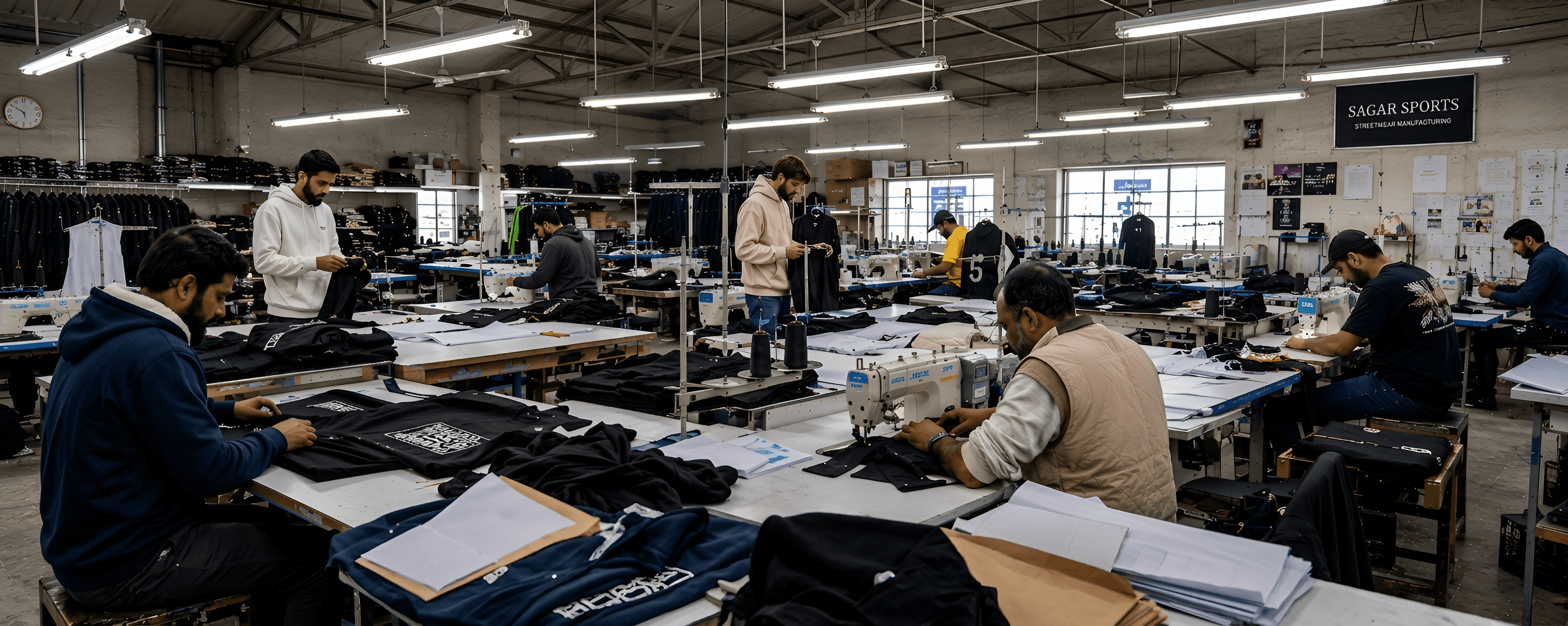AI Image Enhancer: Textile Factory Photo Detail & Clarity