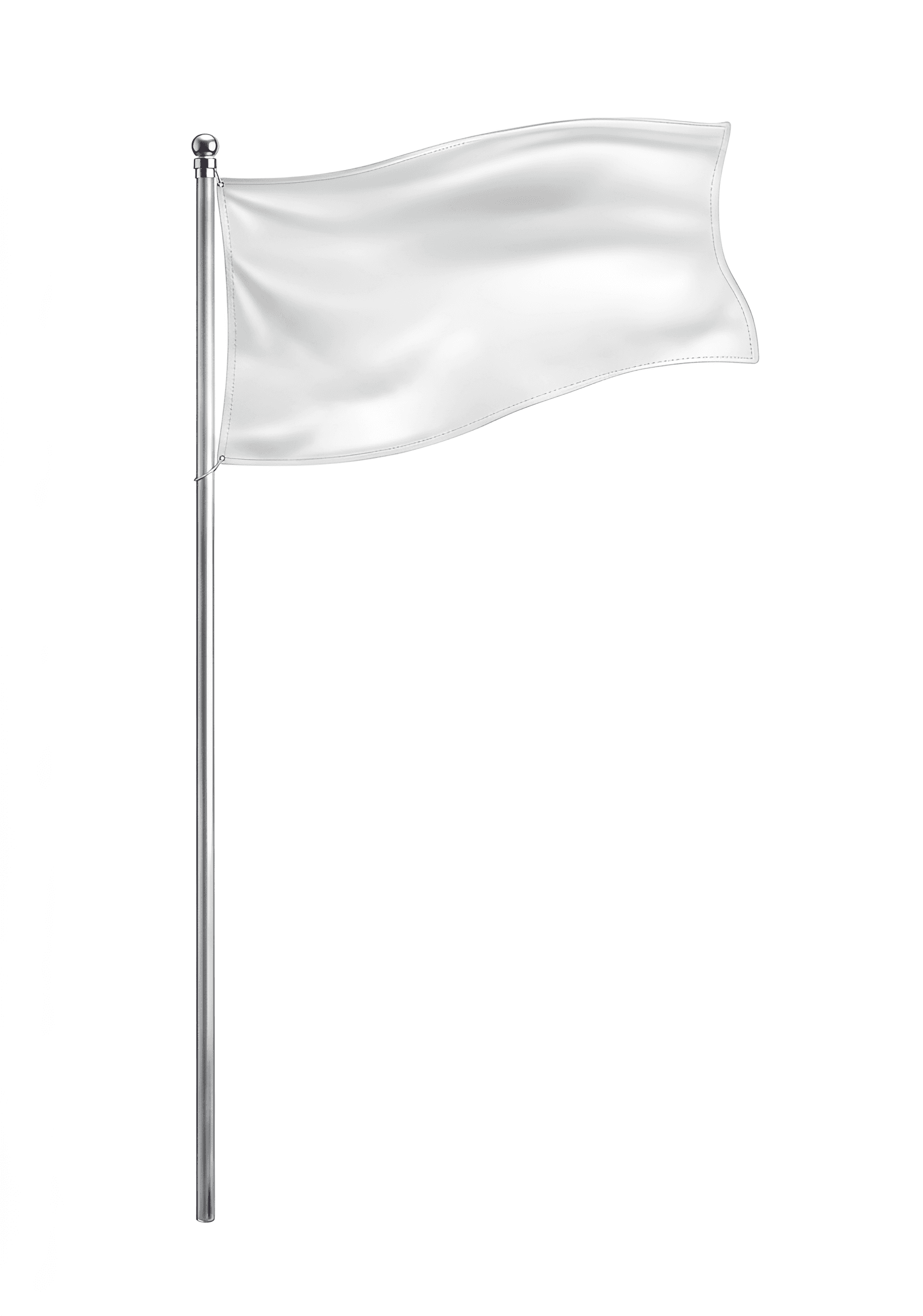Enhance White Flag Image Detail | BgRemovit AI Upscaling