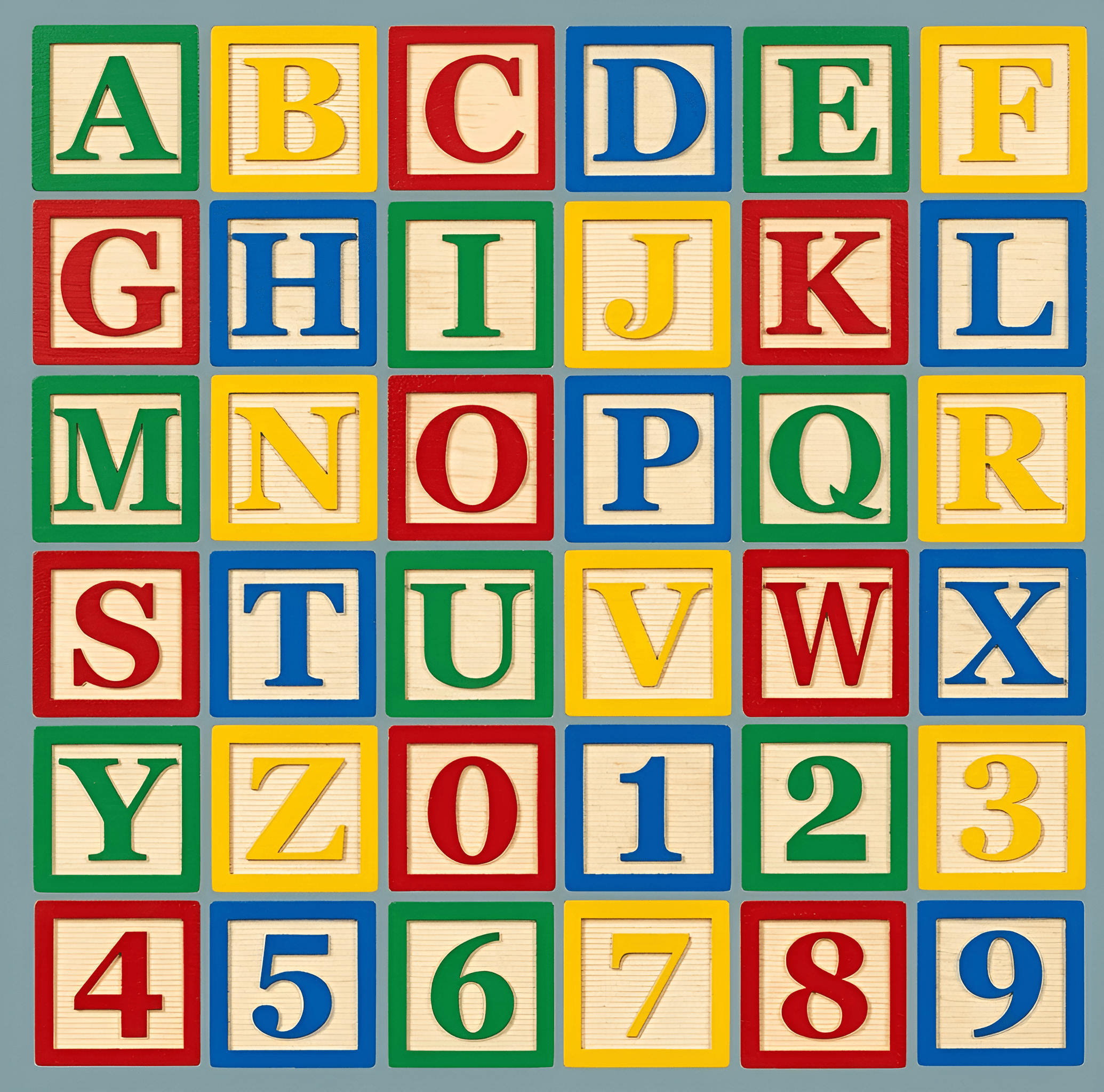 Enhanced Alphabet Blocks: Sharper Details & Vibrant Colors