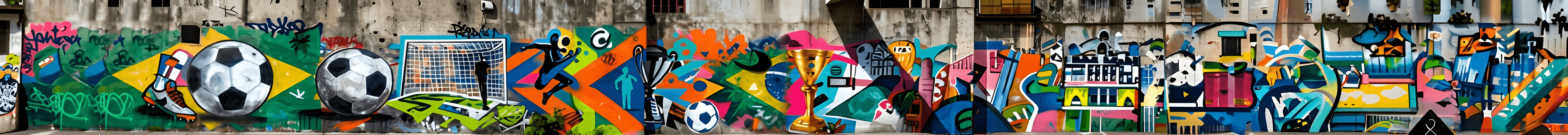 Enhanced Graffiti Mural Panorama | BgRemovit AI Upscaling