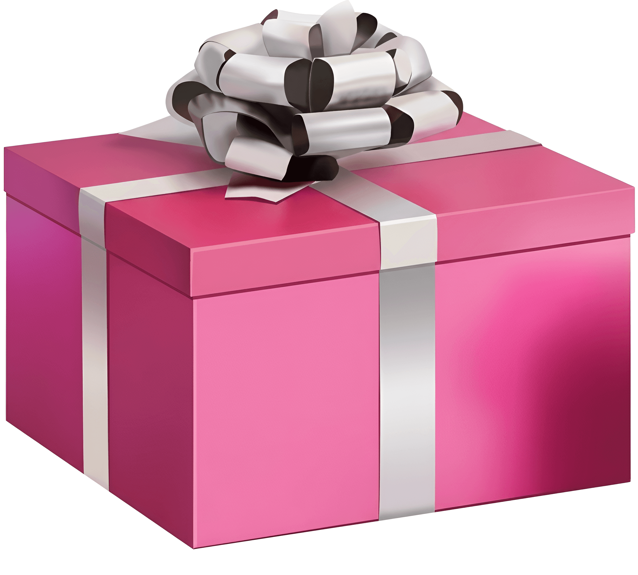 AI Image Enhancer: Sharpen Pink Gift Box Detail & Ribbon