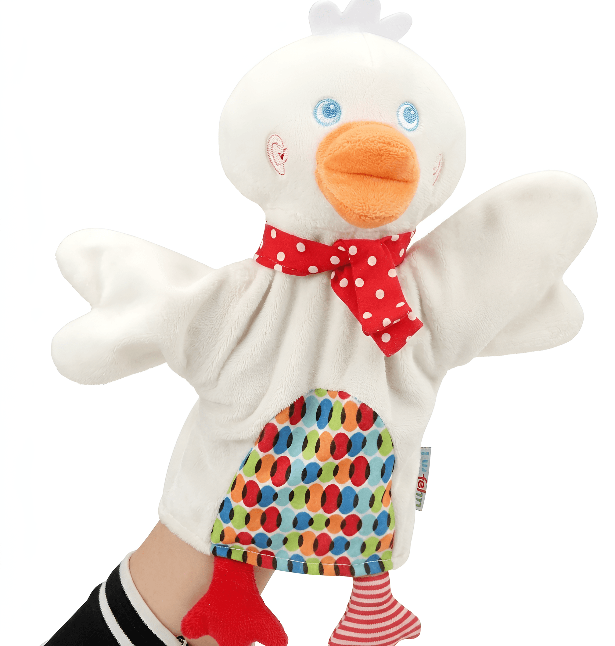 From Blurry to Brilliant: AI Enhances Plush Puppet Photo