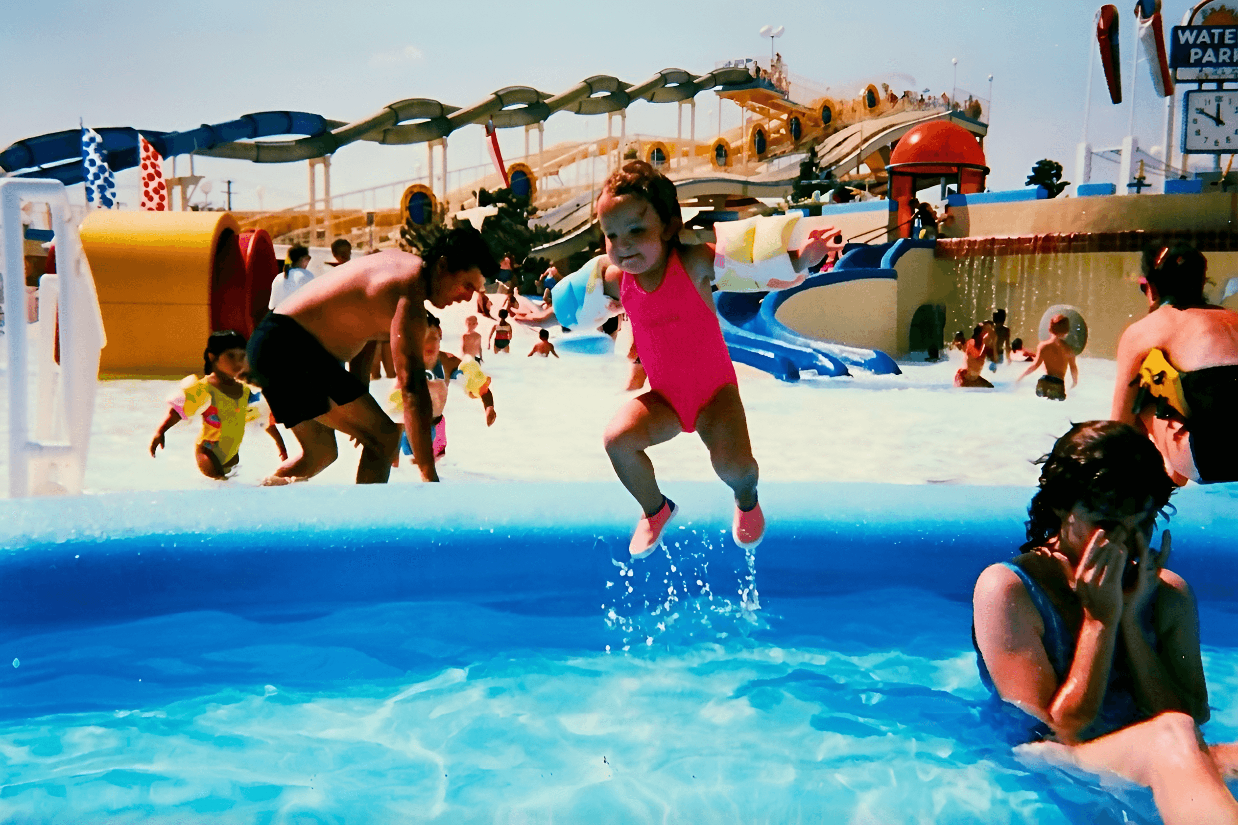 Bring Old Memories to Life: Enhanced Water Park Photo