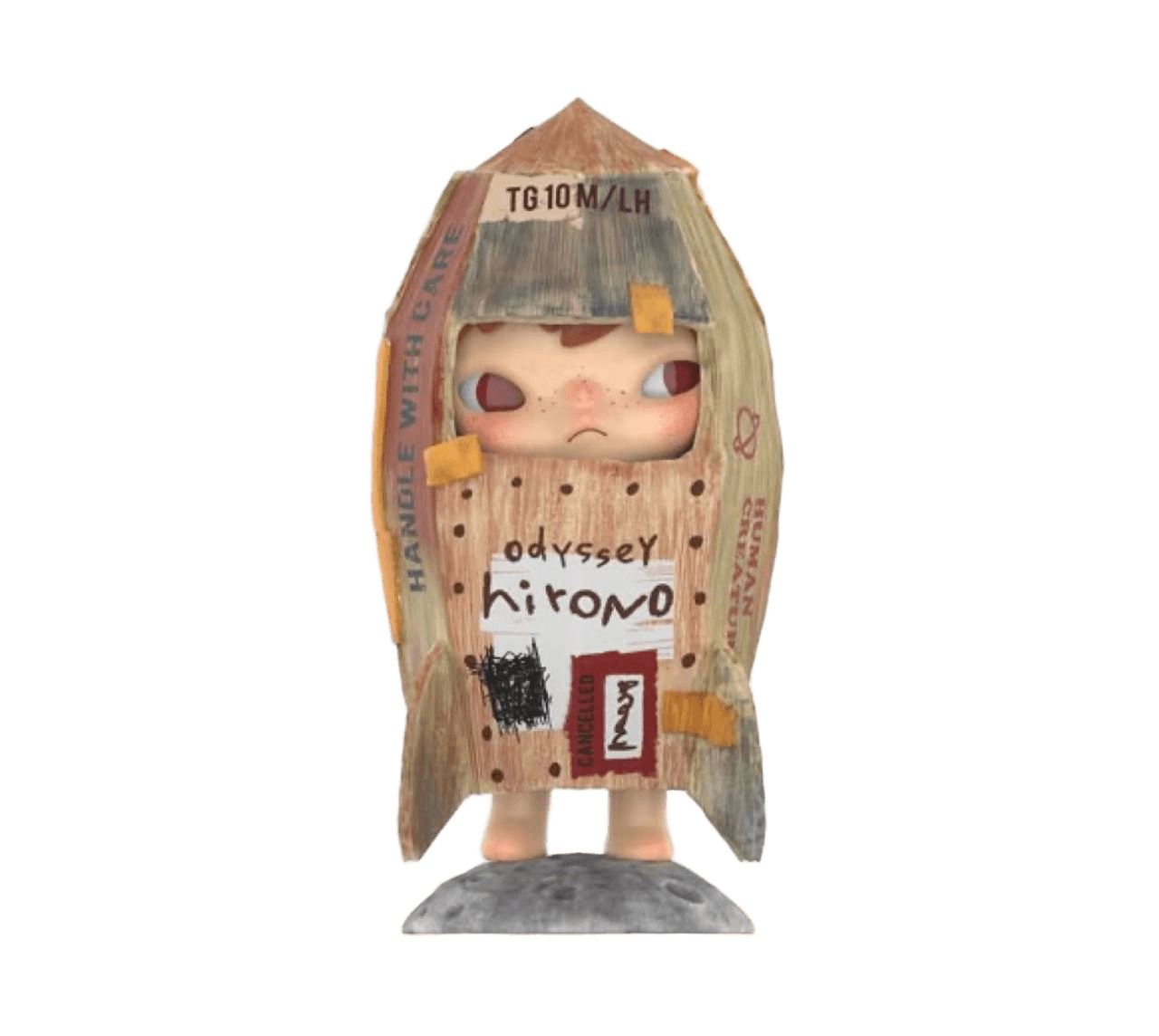 Hirono Cardboard Rocket Figurine - Background Removed | BgRemovit