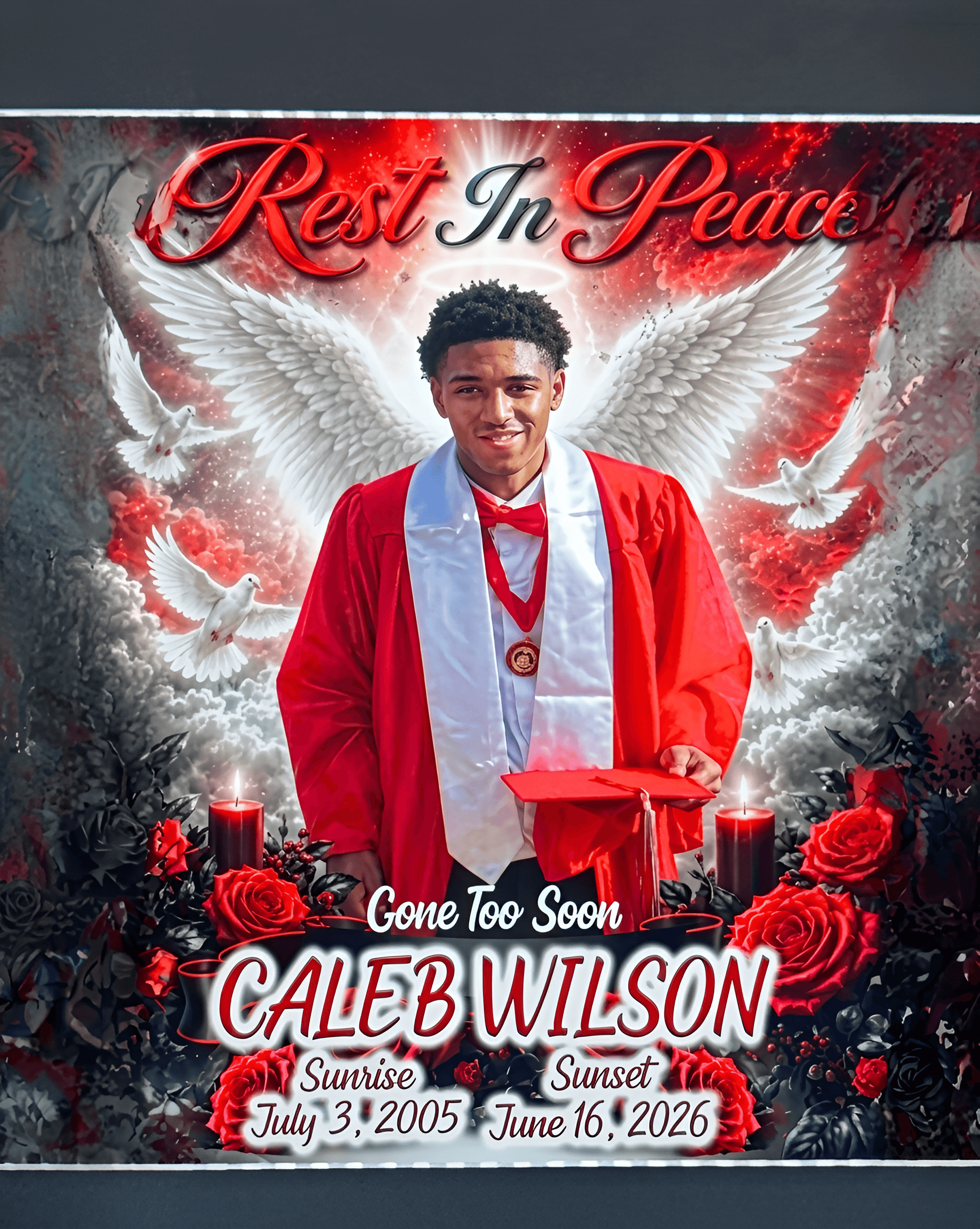Enhance Memorial Poster | Sharpen Blurry Tribute Photo