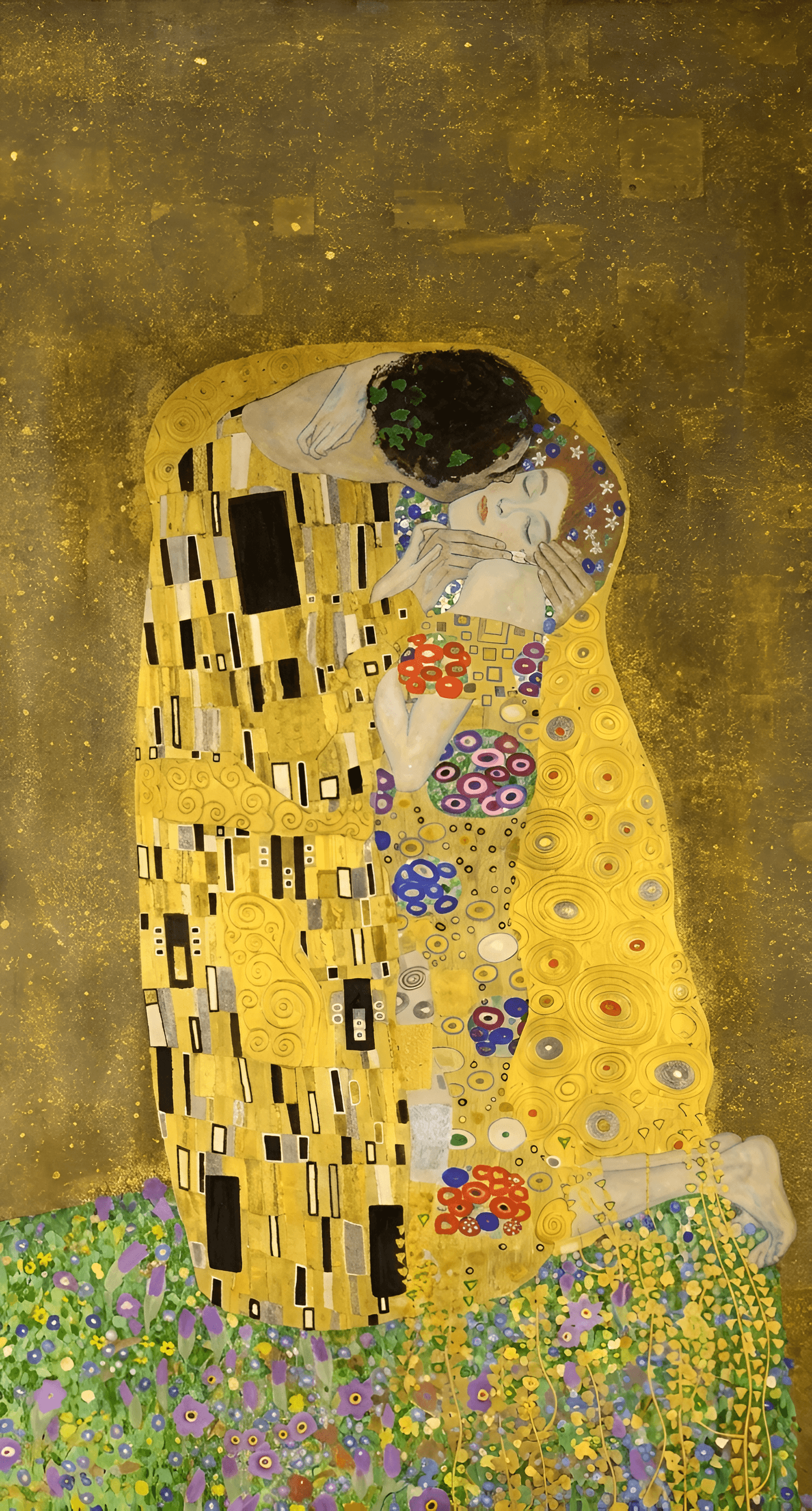Upscale & Enhance Gustav Klimt's 'The Kiss' with AI | BgRemovit