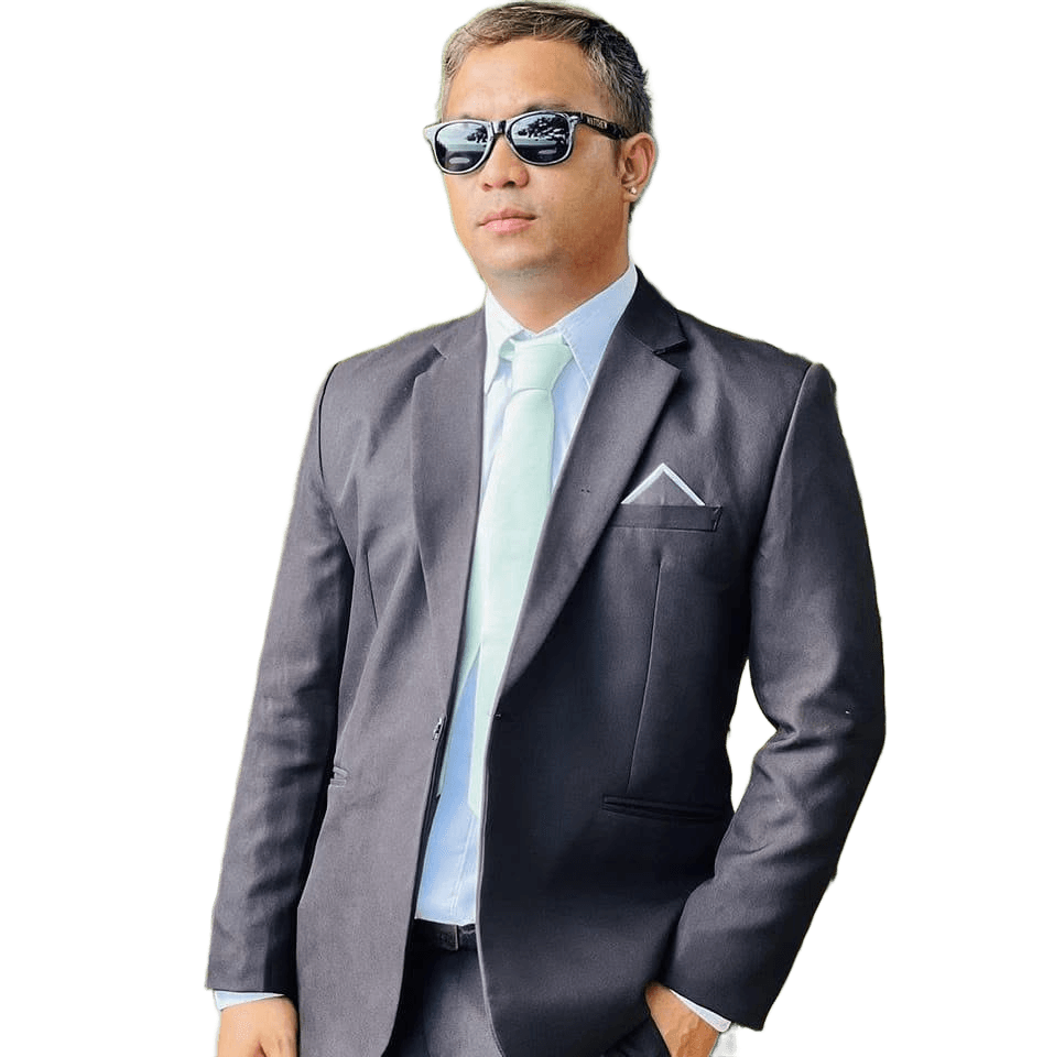 AI Background Removal: Man in Suit & Sunglasses | BgRemovit