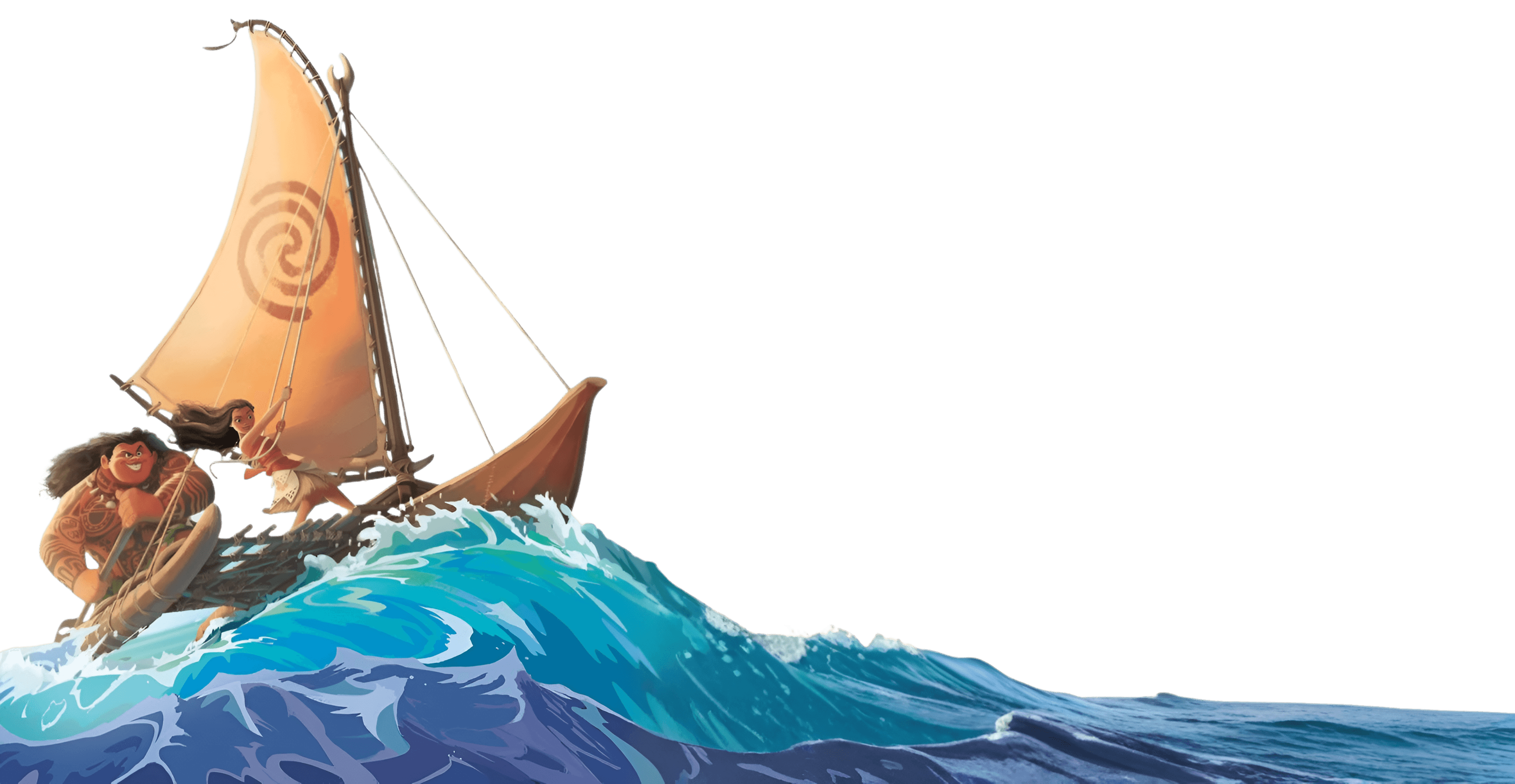 AI Upscale & Enhance Moana & Maui Illustration | BgRemovit