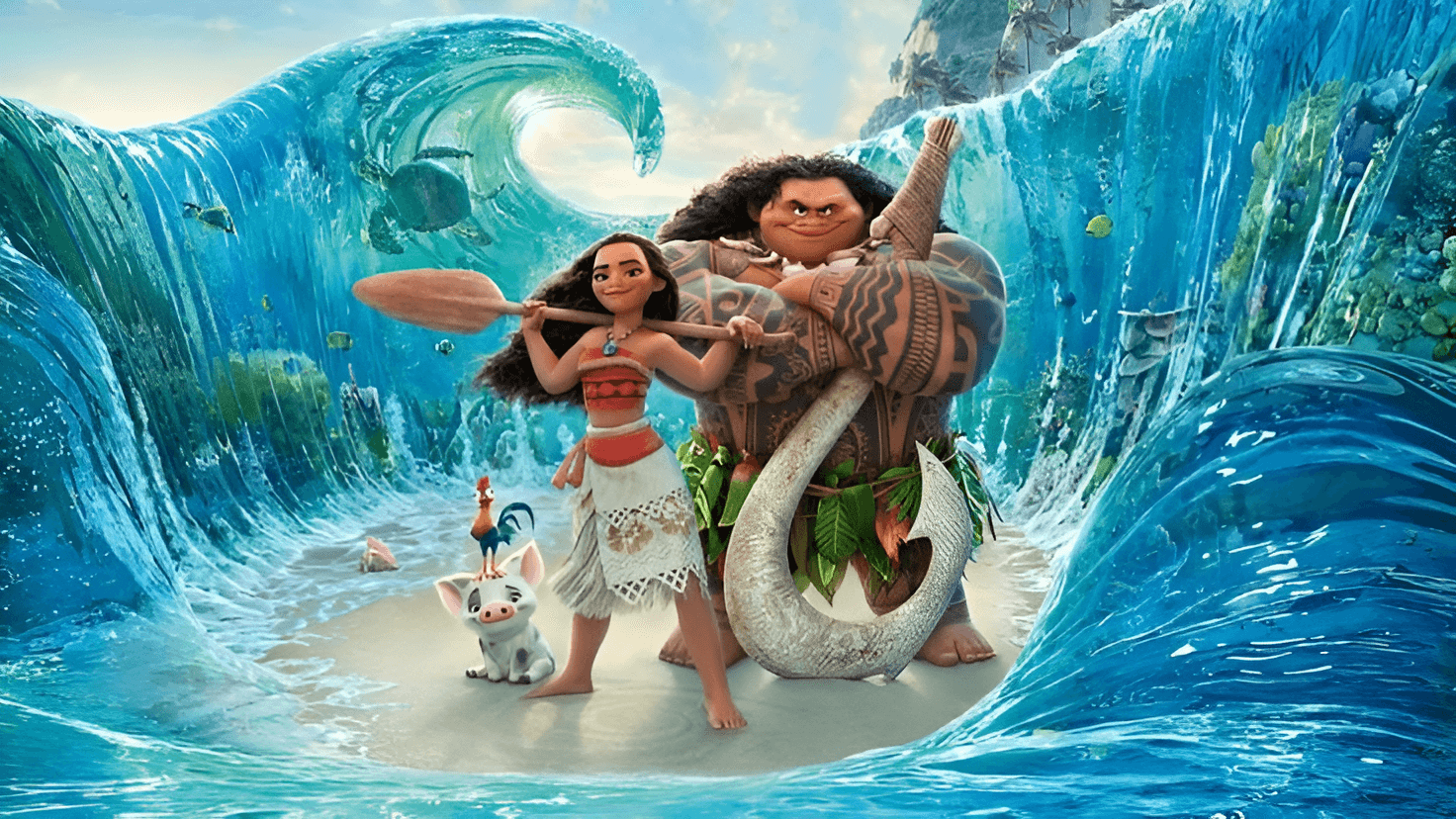 Bringing Animated Worlds to Life: AI Image Enhancement for Moana