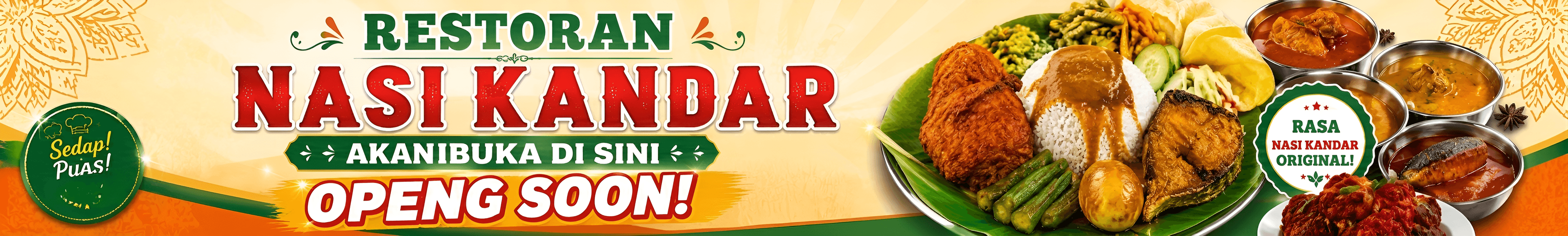 AI Image Enhancement for Nasi Kandar Restaurant Banner