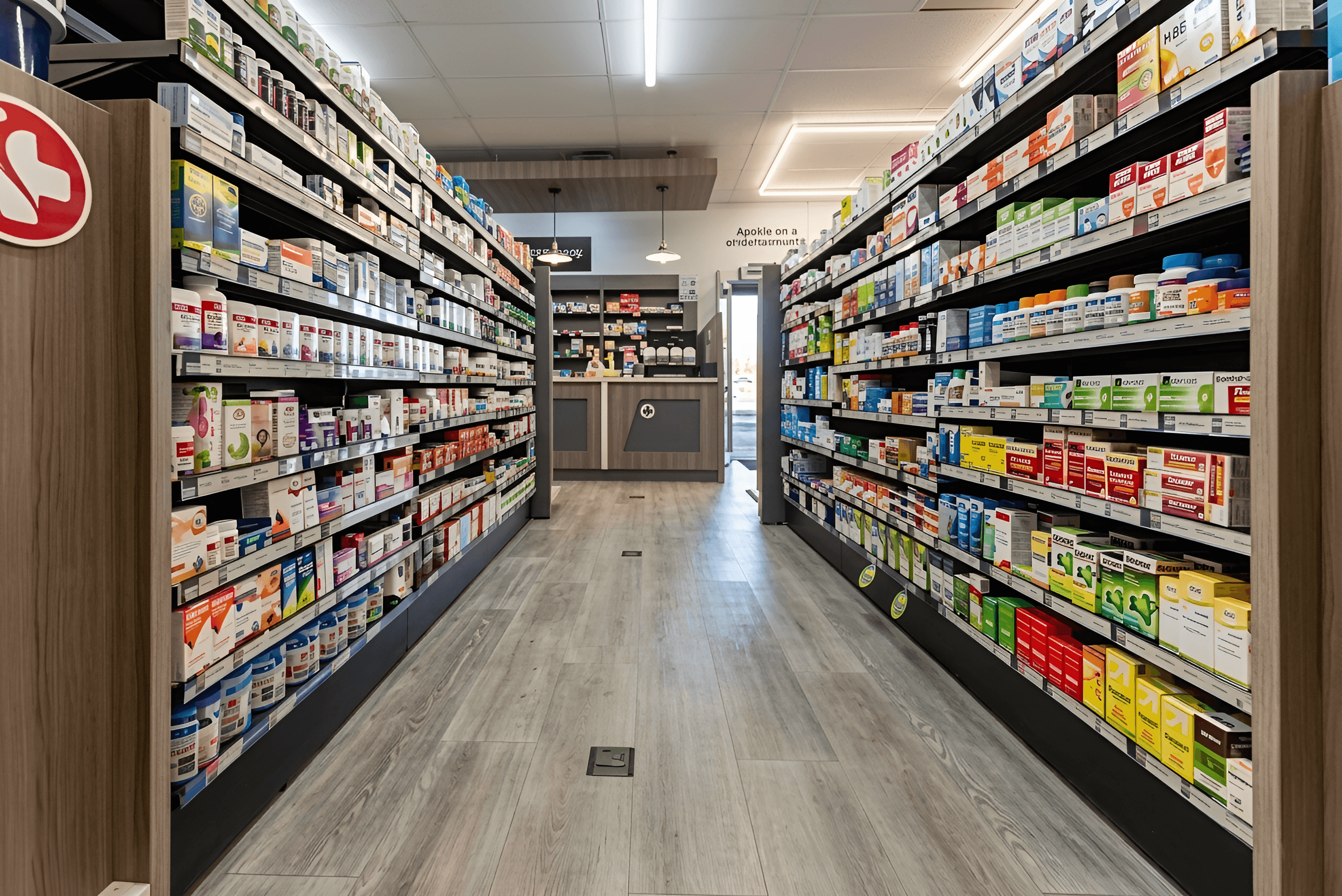 AI Image Upscaling for Pharmacy Aisle Photos | BgRemovit