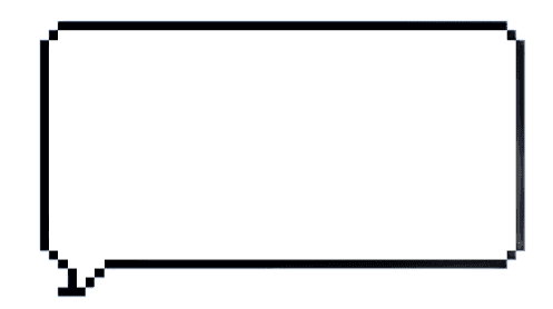 Transparent Pixel Art Speech Bubble | BgRemovit AI Background Remover