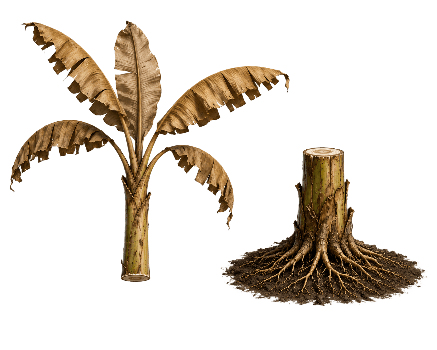 Remove Background from Banana Plant Parts & Roots | BgRemovit