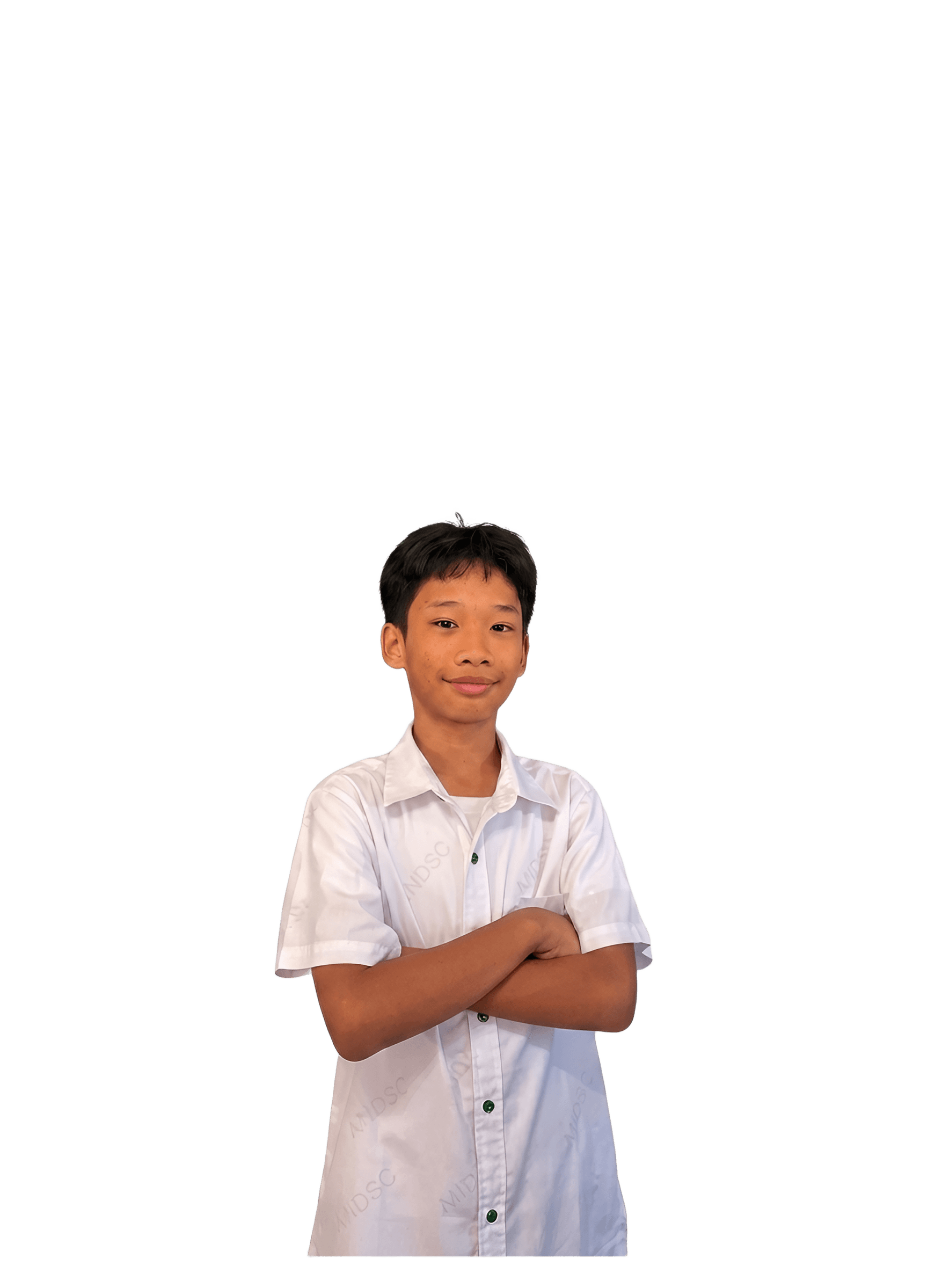 Remove Background from Boy in White Shirt | BgRemovit AI