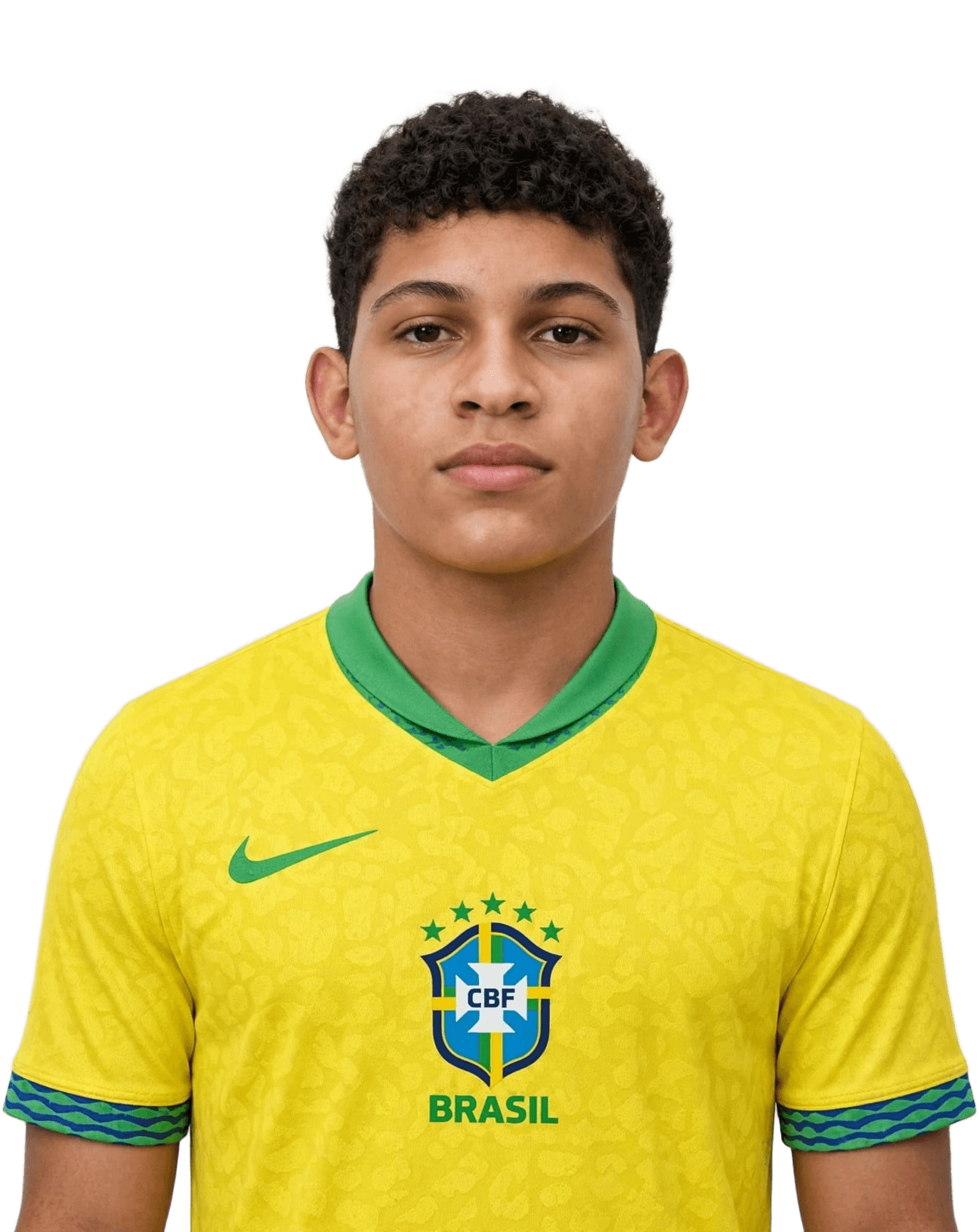 Remove Background from Brazil Soccer Player Photo | BgRemovit AI